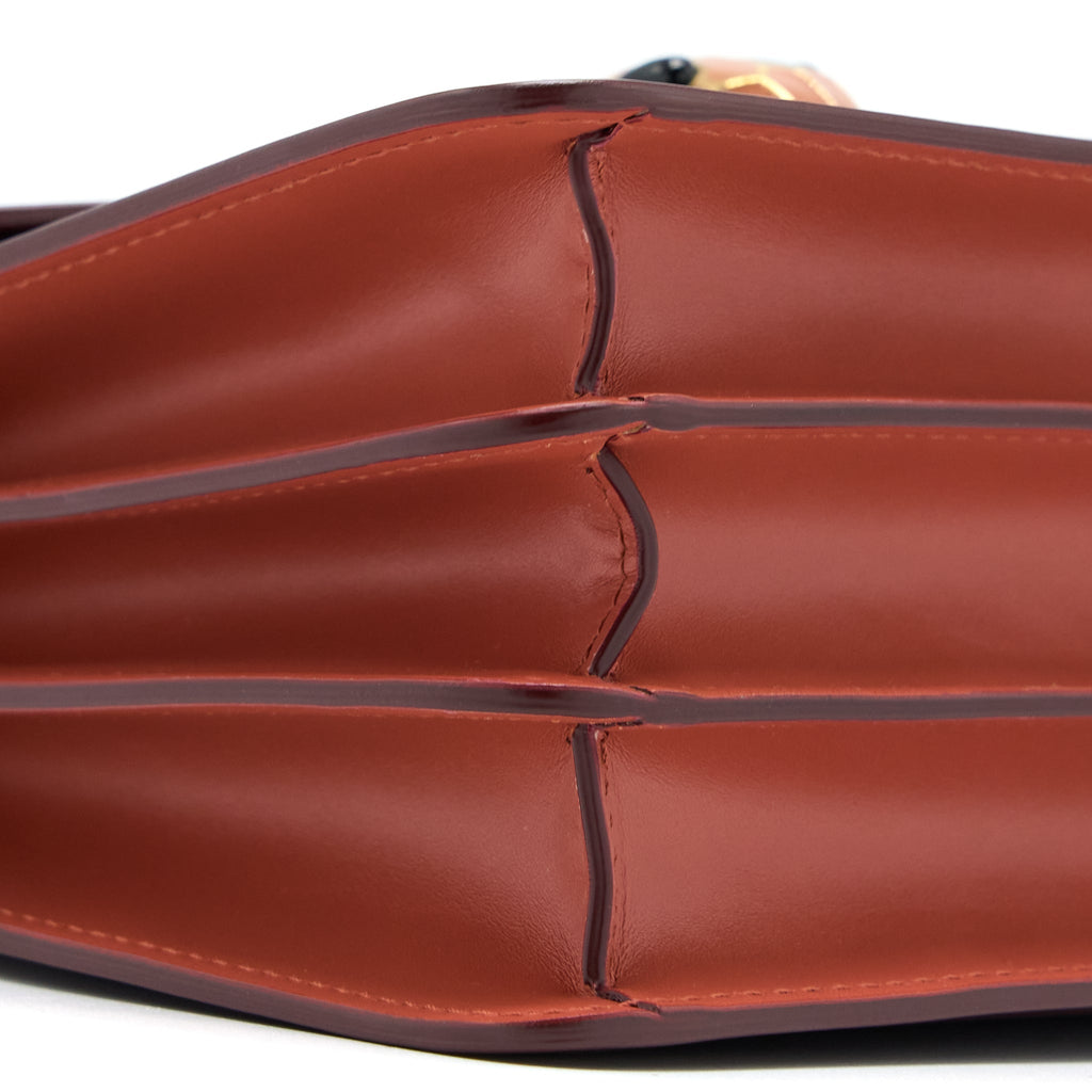 BVLGARI SERPENTI FOREVER TOP HANDLE BAG CALFSKIN RED