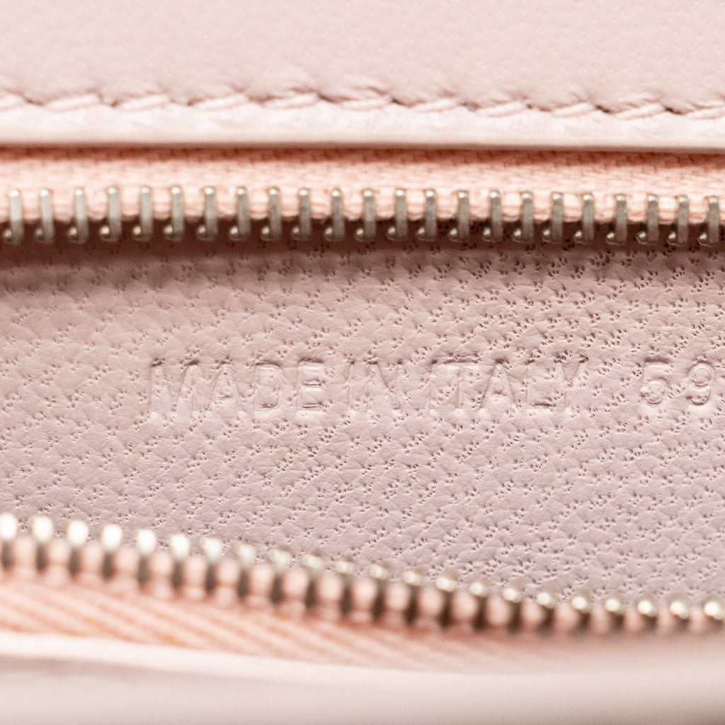 BALENCIAGA SMALL HOURGLASS BAG CALFSKIN LIGHT ROSE SHW