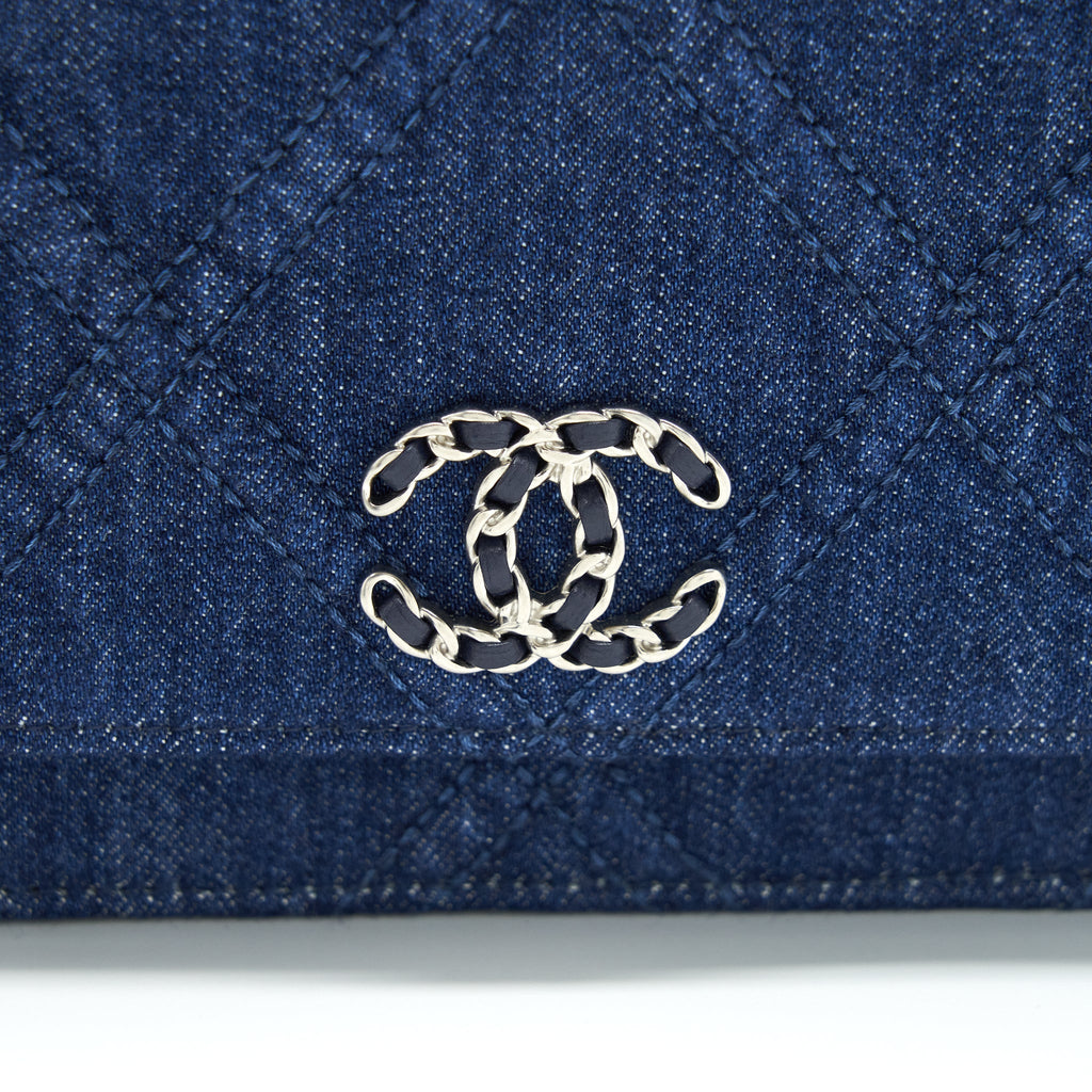 CHANEL 22P DENIM 19 WALLET ON CHAIN MULTICOLOUR HARDWARE(MICROCHIP)