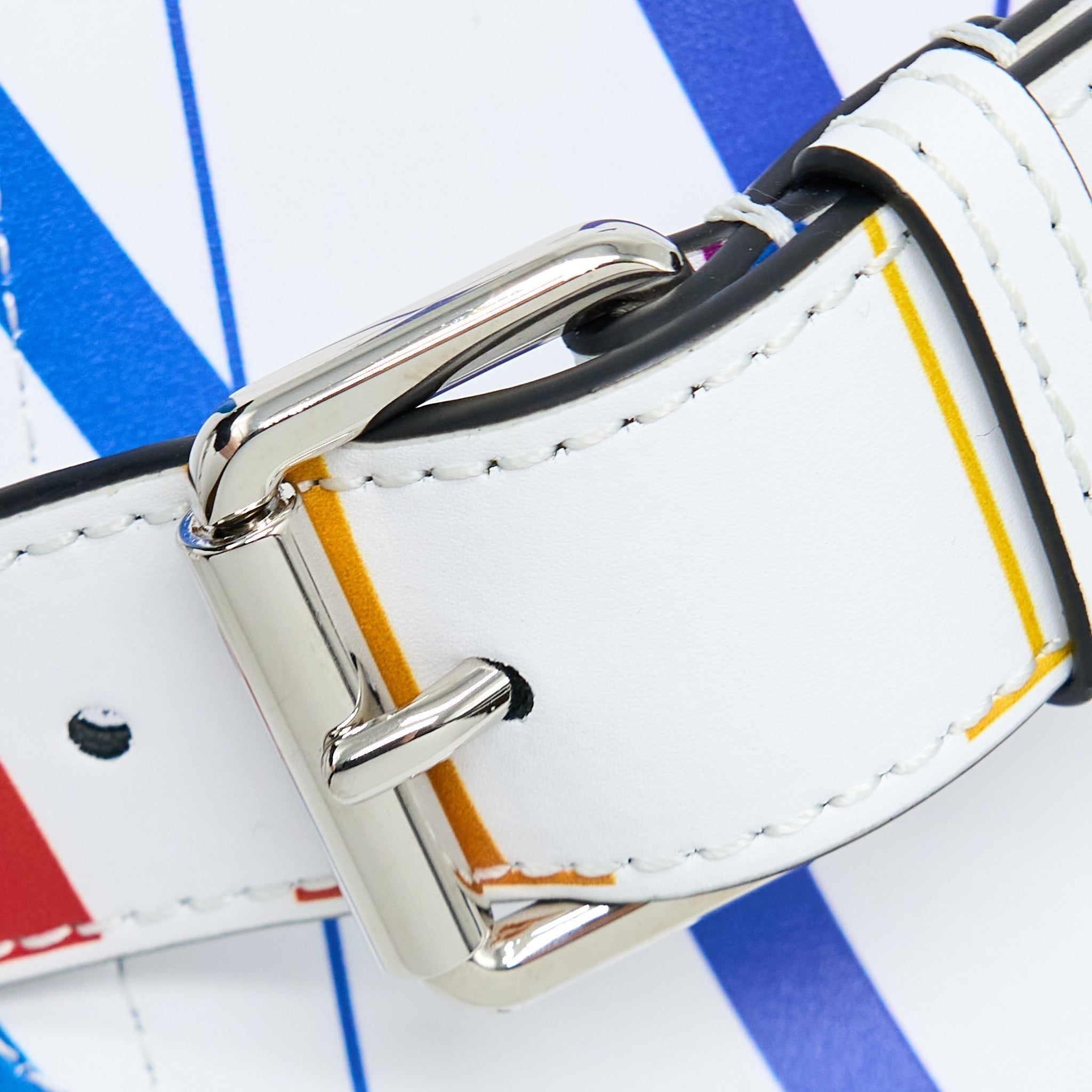 VALENTINO VLTN PRINT BELT BAG CALFSKIN WHITE/ MULTICOLOURED SHW