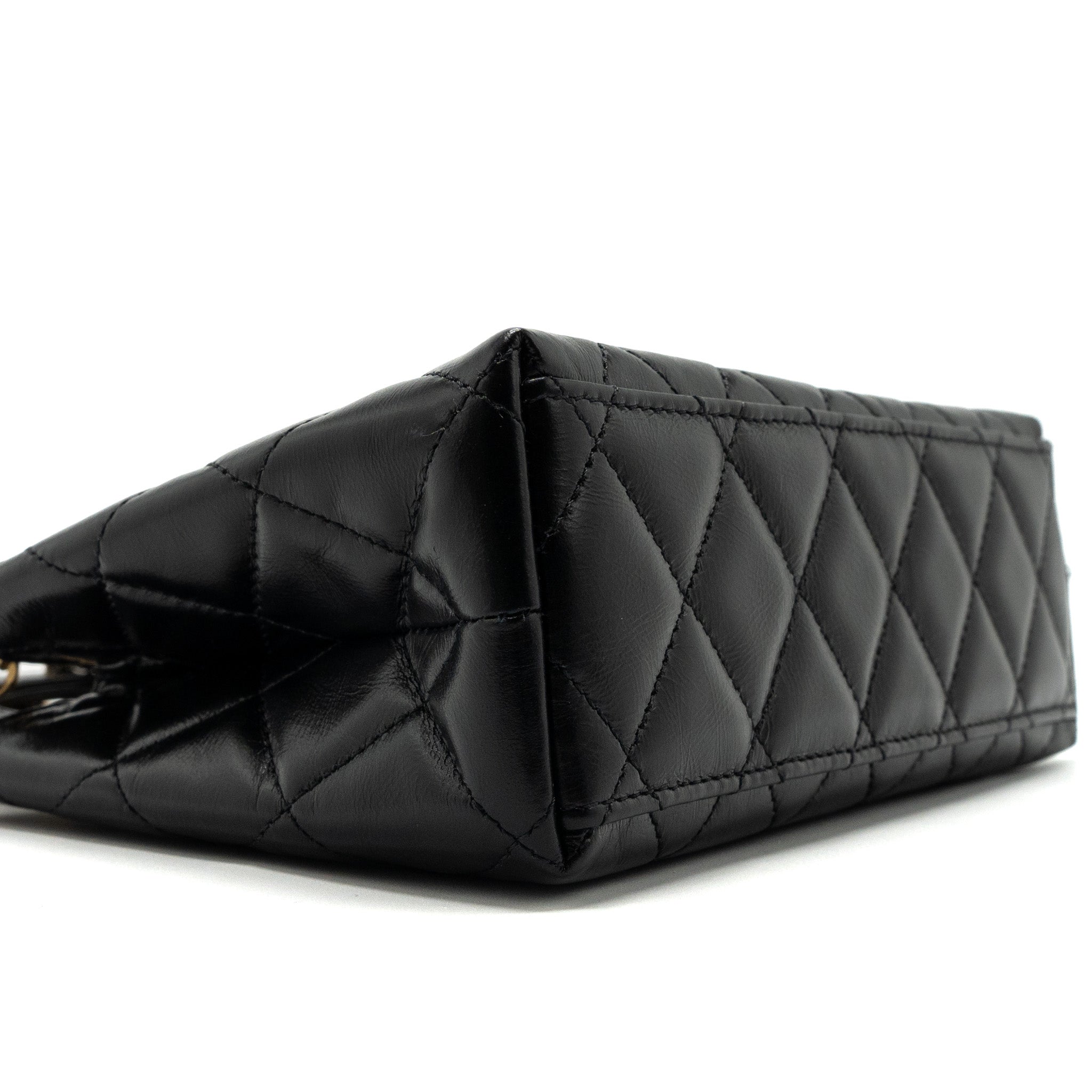 CHANEL 23K KELLY BAG CALFSKIN BLACK GHW (MICROCHIP)