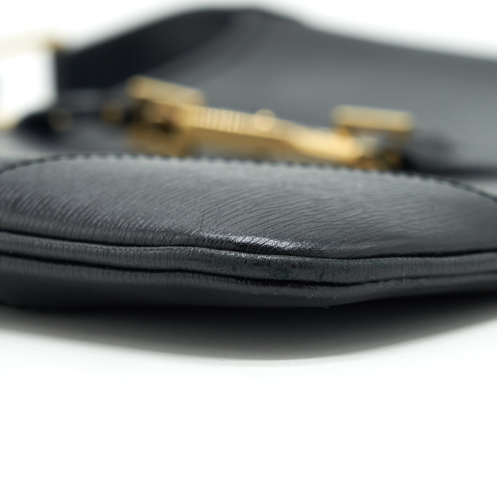 GUCCI VINTAGE JACKIE WITH BAMBOO HANDLE BLACK GHW