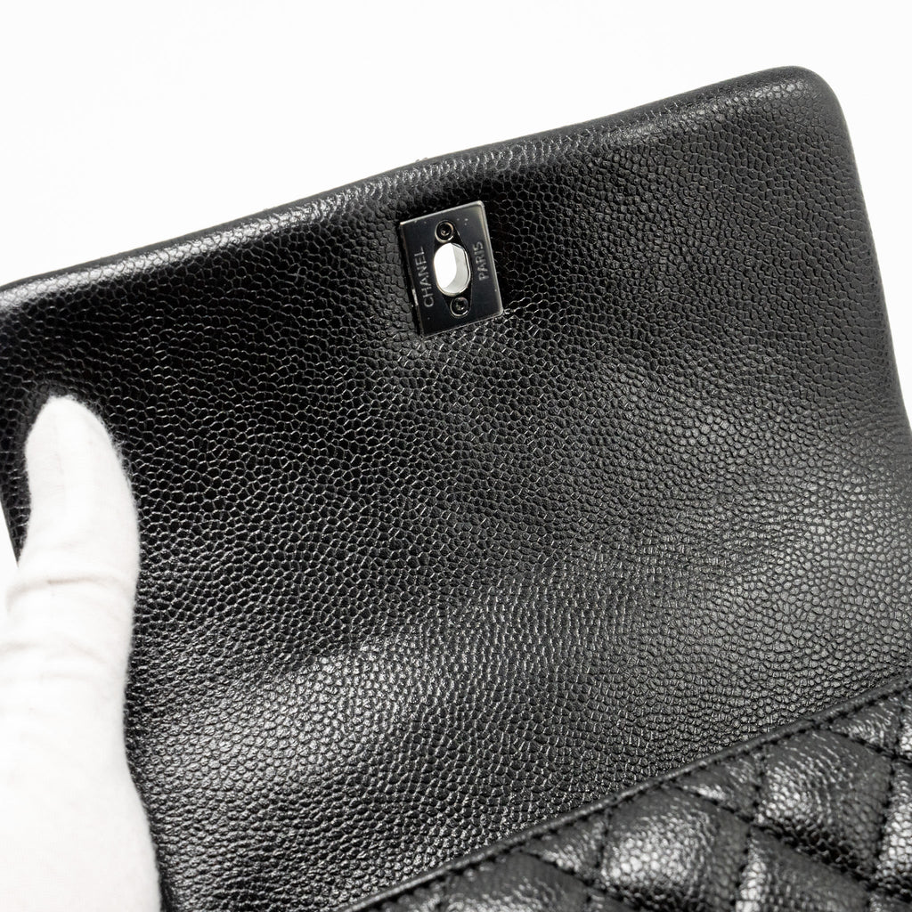 CHANEL SMALL COCO HANDLE CAVIAR SO BLACK
