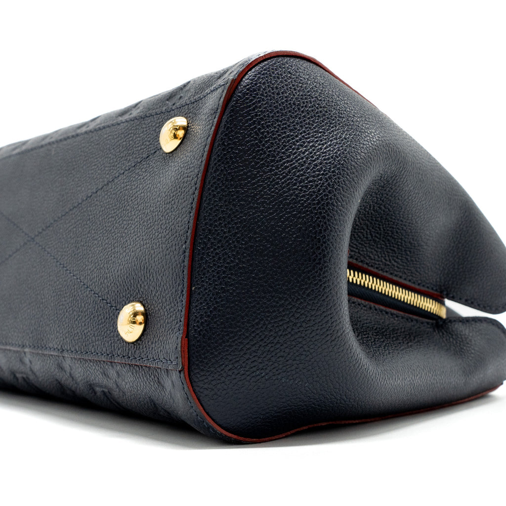 LOUIS VUITTON MONTAIGNE MM MONOGRAM EMPREINTE NAVY GHW