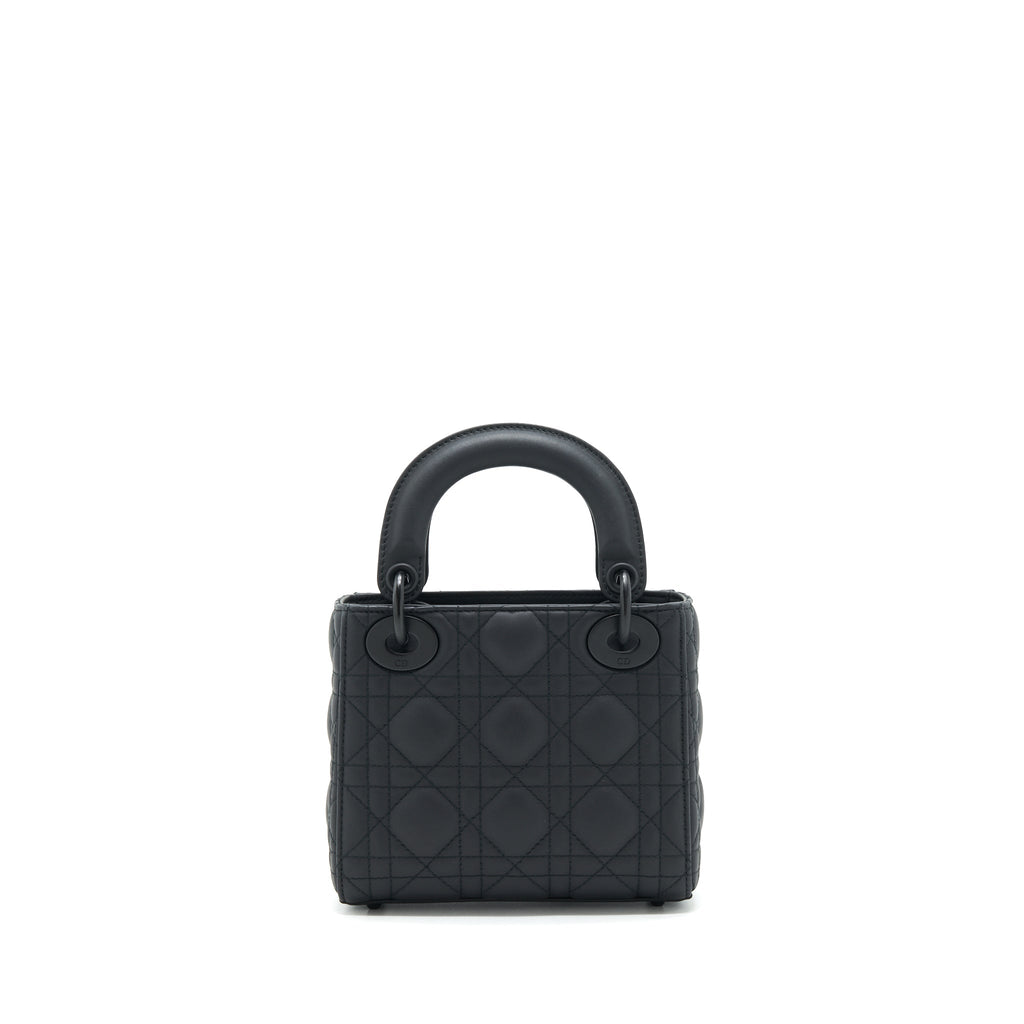 DIOR MINI LADY DIOR CALFSKIN SO BLACK