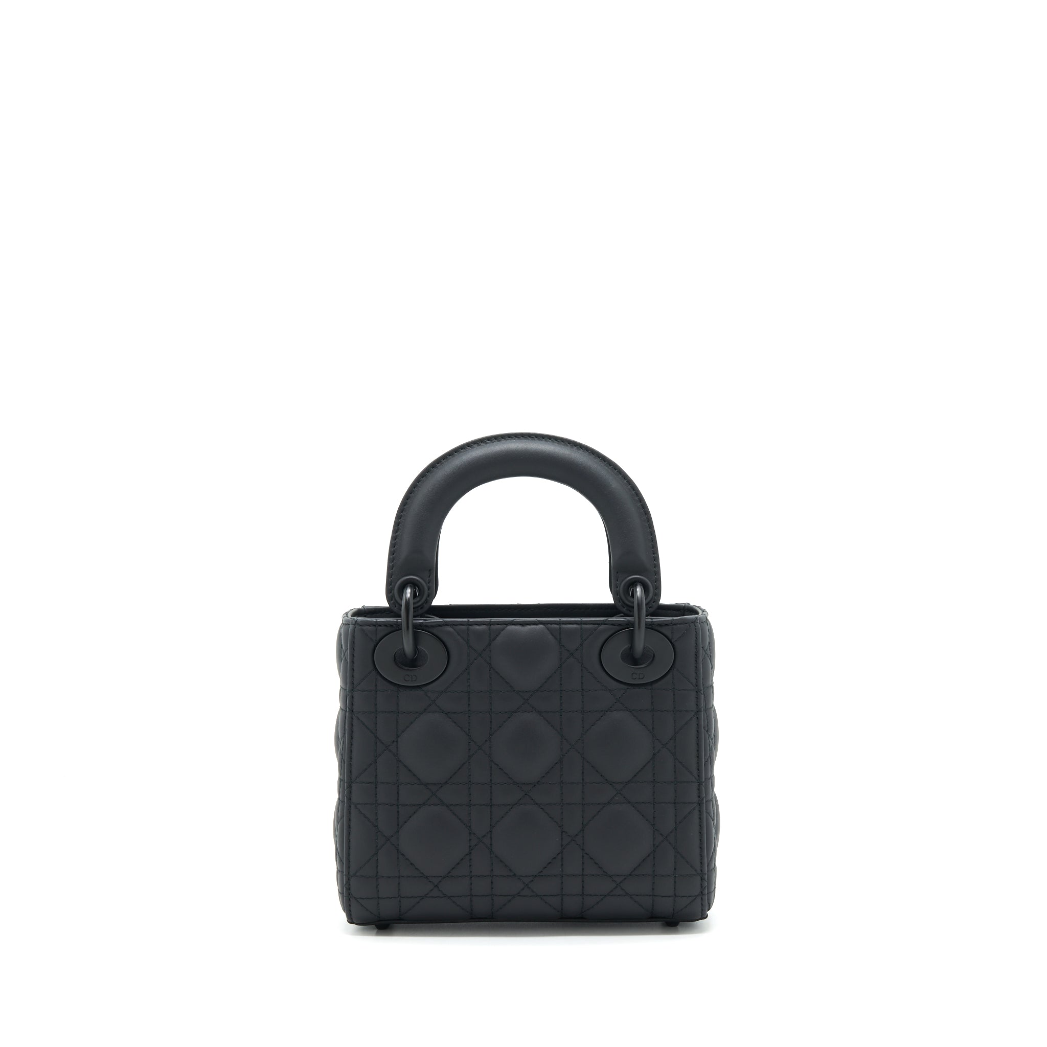 DIOR MINI LADY DIOR CALFSKIN SO BLACK