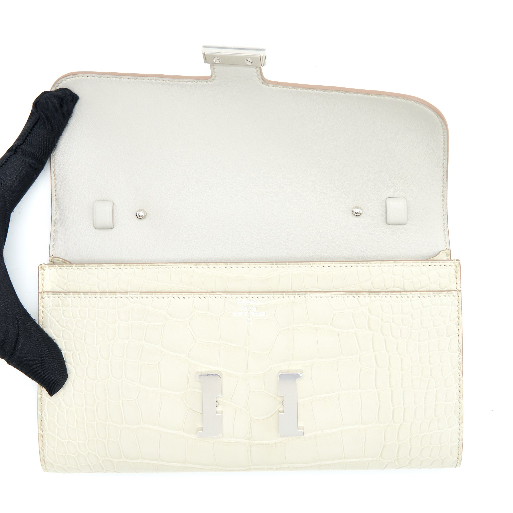 HERMES CONSTANCE TO GO MATTE ALLIGATOR 8L BETON SHW