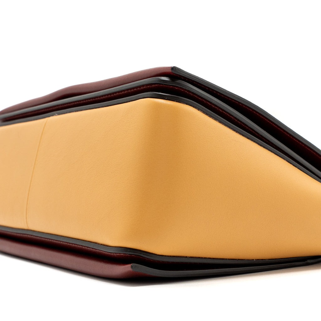 CELINE FRAME BAG CALFSKIN RUBY / APRICOT GHW