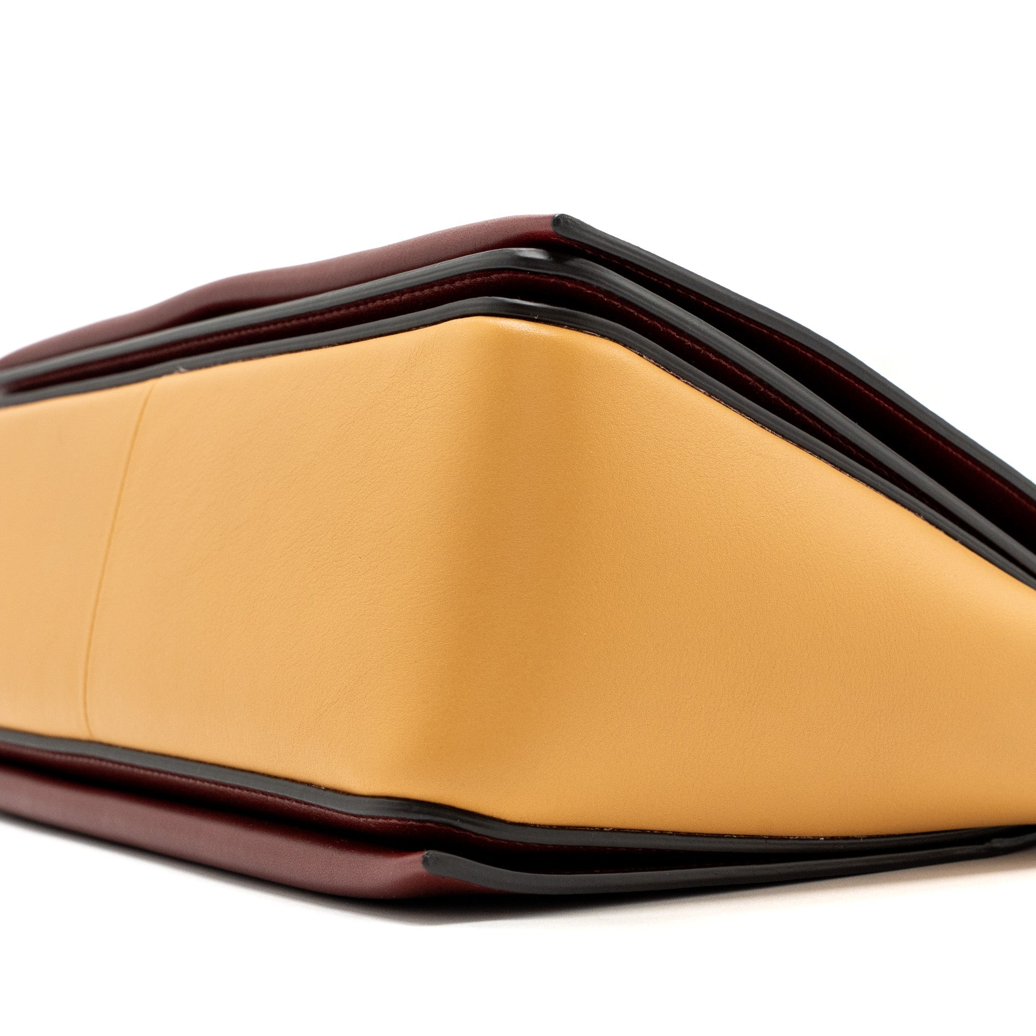 CELINE FRAME BAG CALFSKIN RUBY / APRICOT GHW