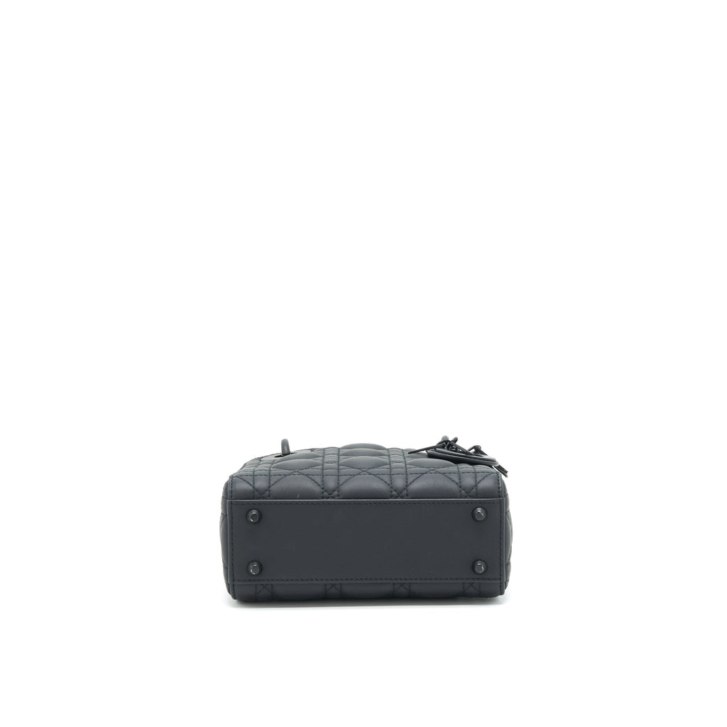 DIOR MINI LADY DIOR CALFSKIN SO BLACK