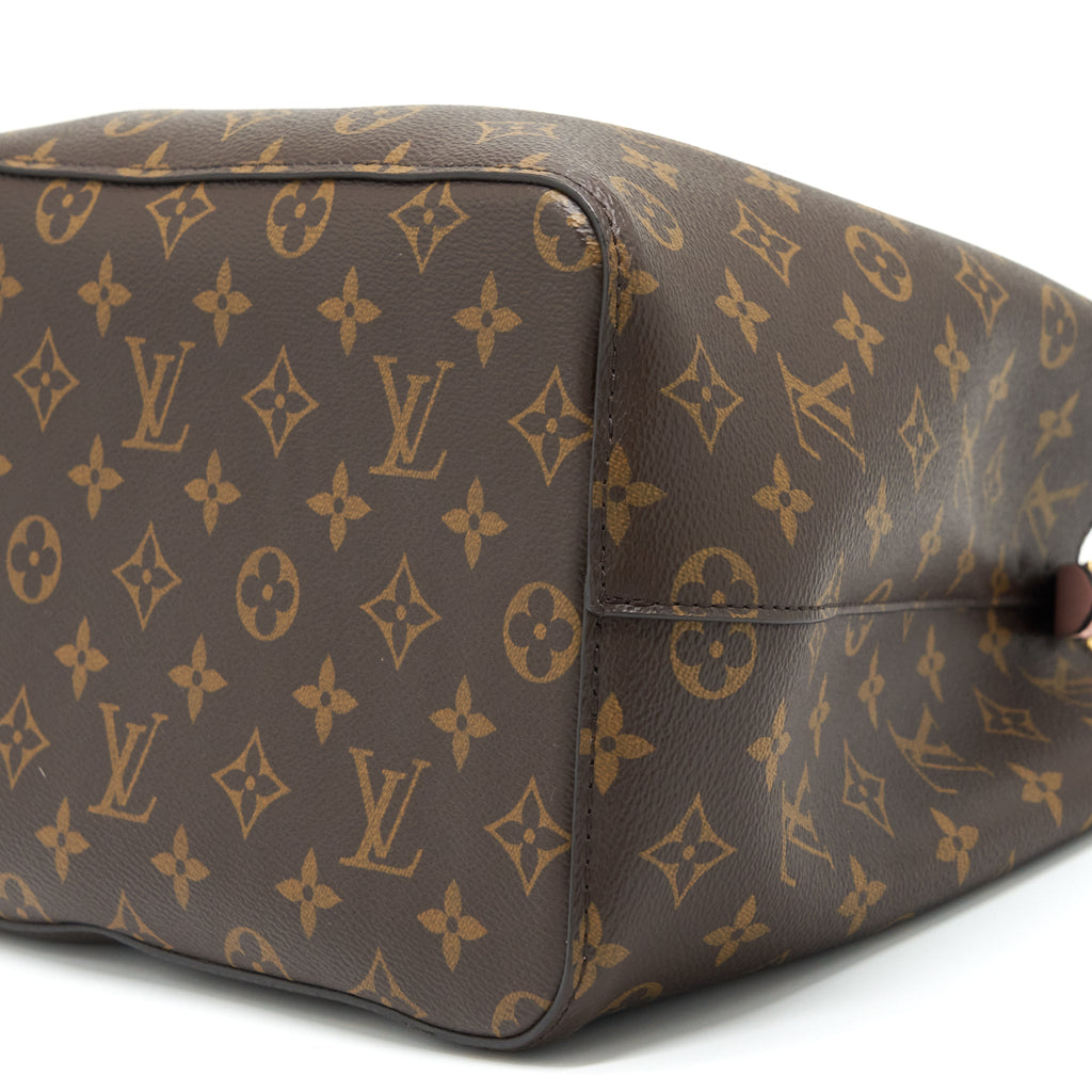 LOUIS VUITTON NEONOE MONOGRAM CANVAS PINK STRAP YEAR 2017
