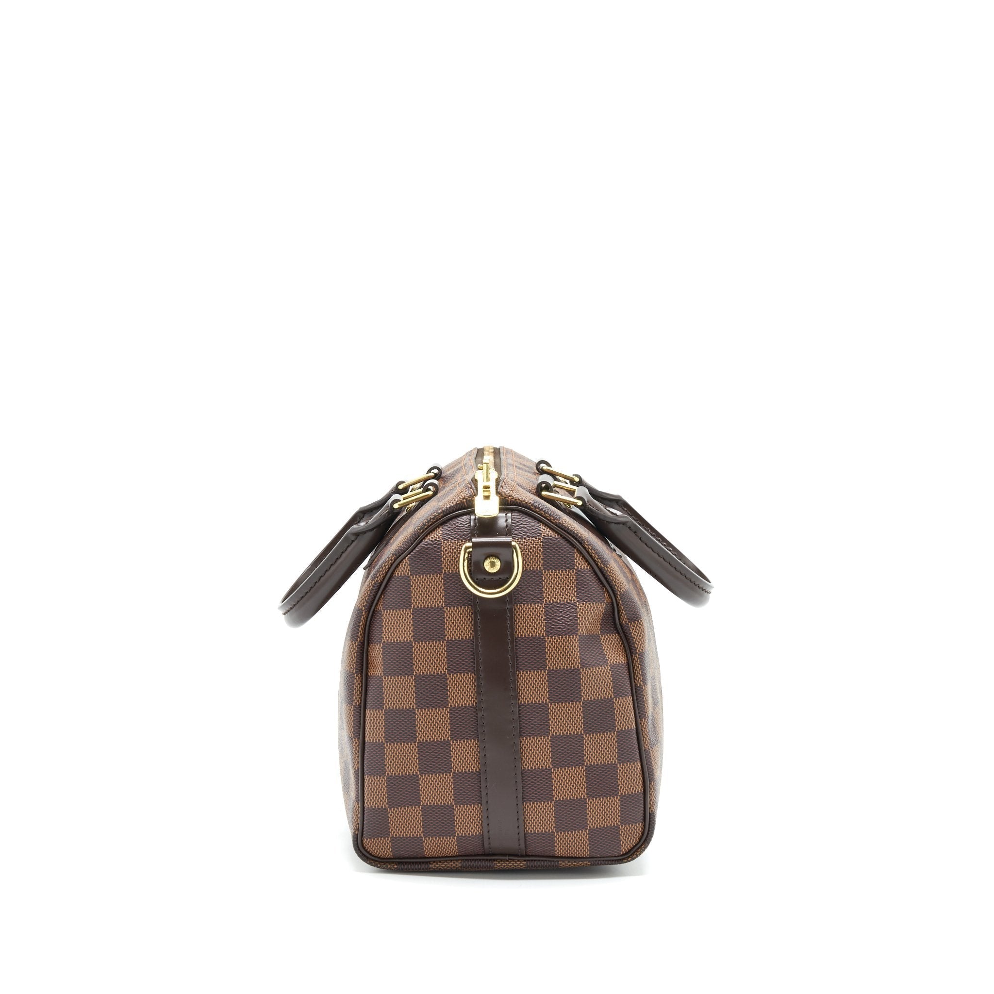 LOUIS VUITTON SPEEDY 25 DAMIER EBENE WITH STRAP
