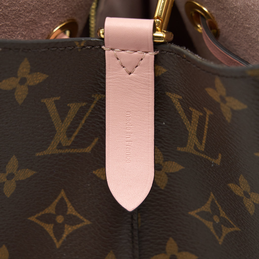 LOUIS VUITTON NEONOE MONOGRAM CANVAS PINK STRAP YEAR 2017