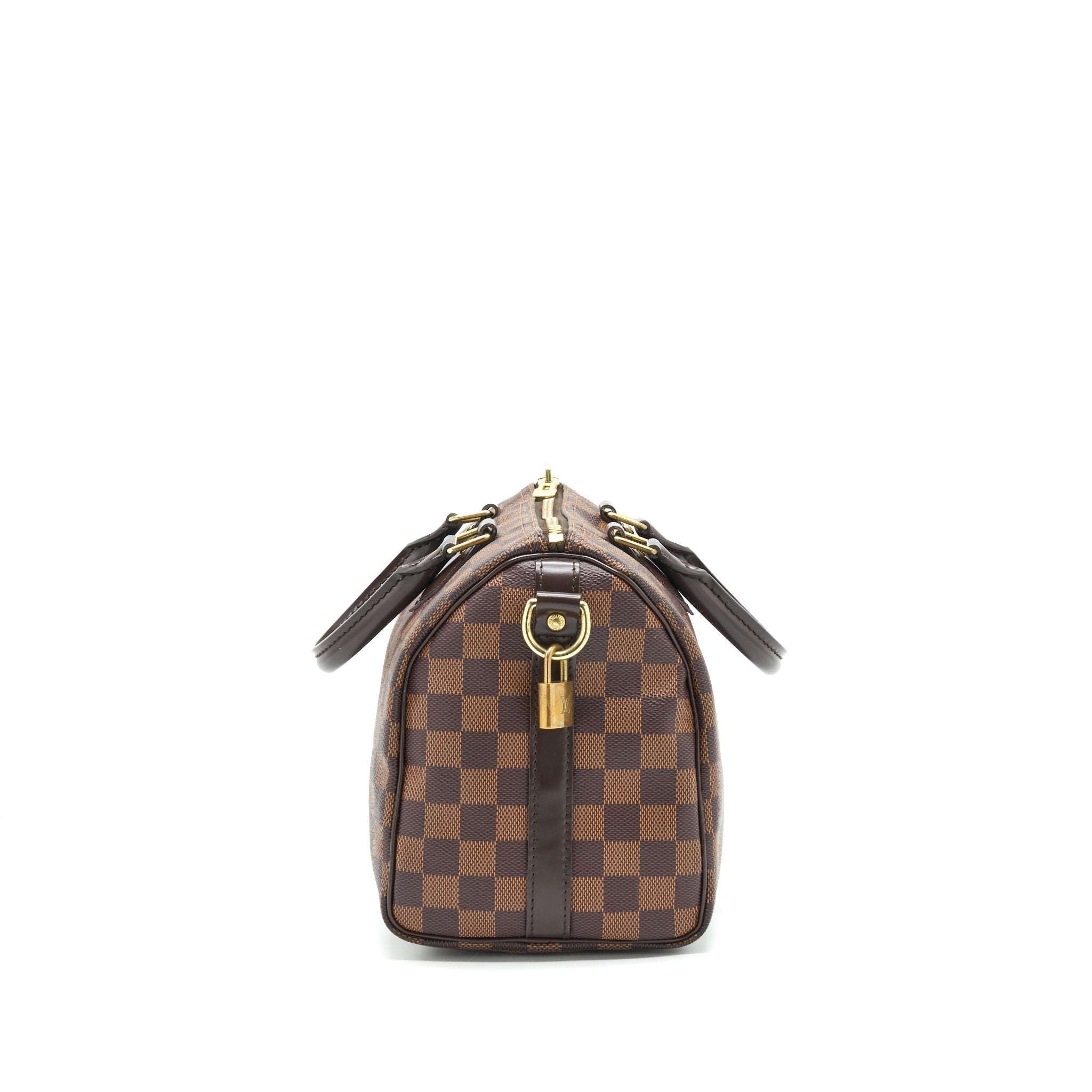 LOUIS VUITTON SPEEDY 25 DAMIER EBENE WITH STRAP