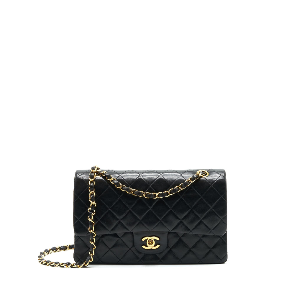 CHANEL VINTAGE CLASSIC FLAP MEDIUM IN BLACK GHW
