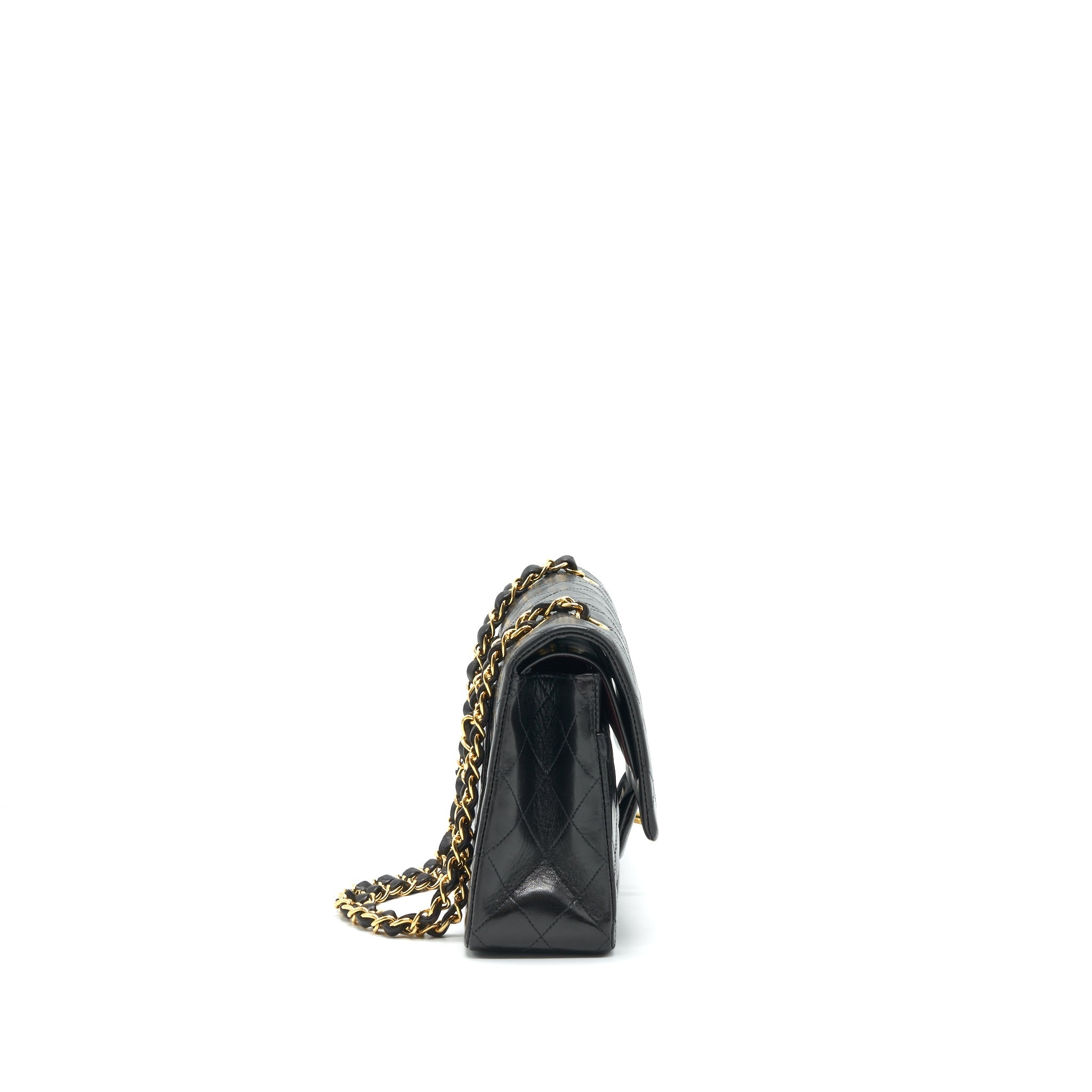 CHANEL VINTAGE CLASSIC FLAP MEDIUM IN BLACK GHW