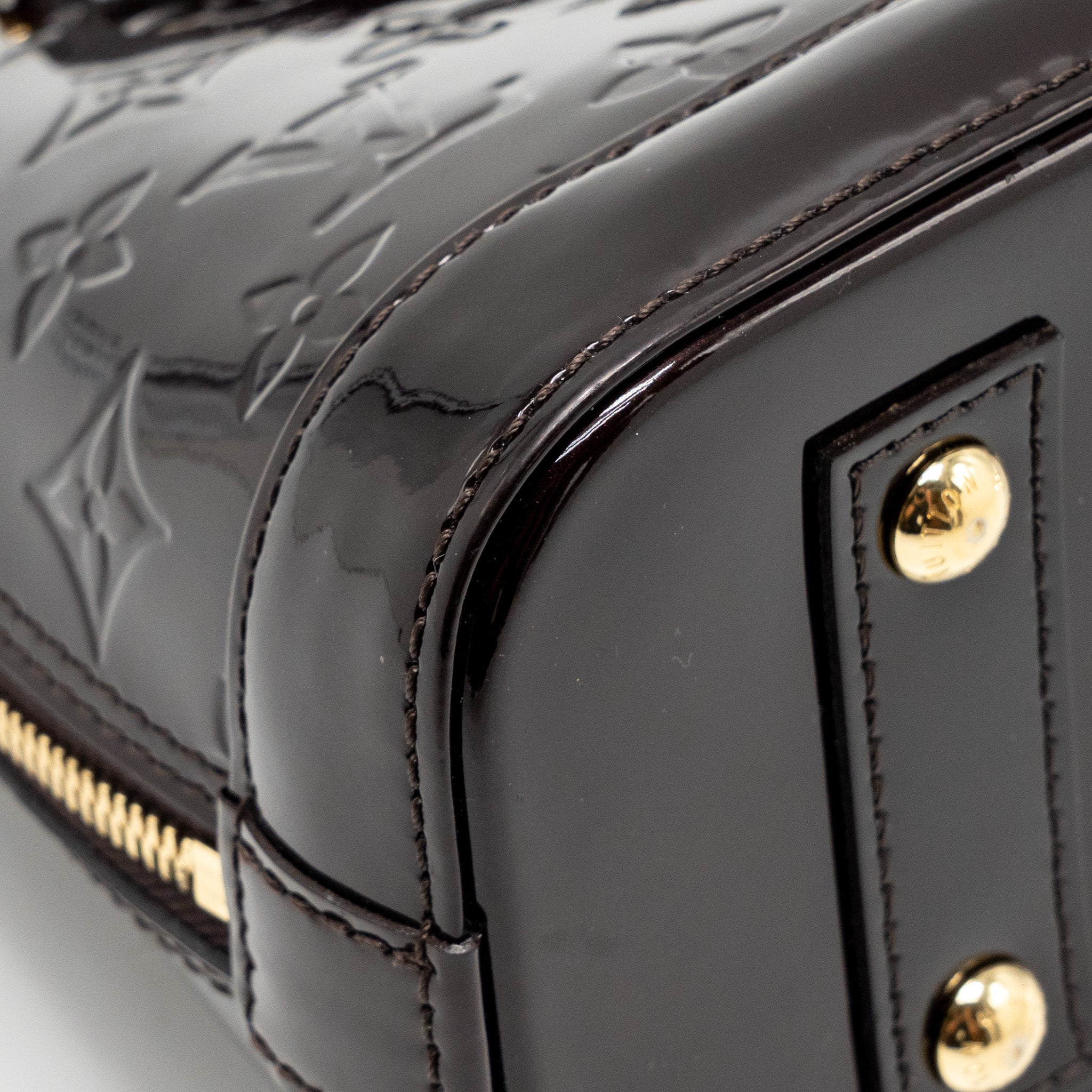 LOUIS VUITTON ALMA BB PATENT AMATANTE GHW