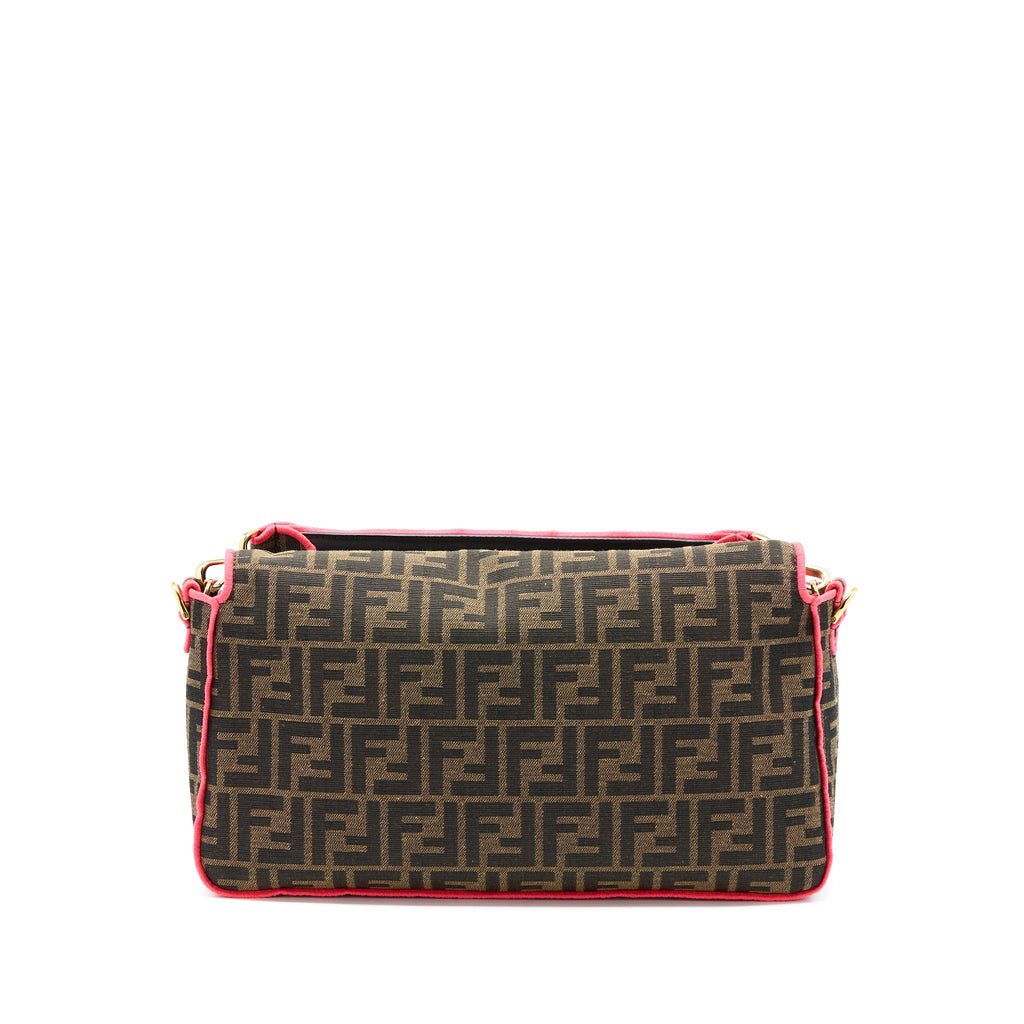 FENDI BUGUETTE SHOULDER BAG FF JACQUARD FABRIC/MULTICOLOUR GHW