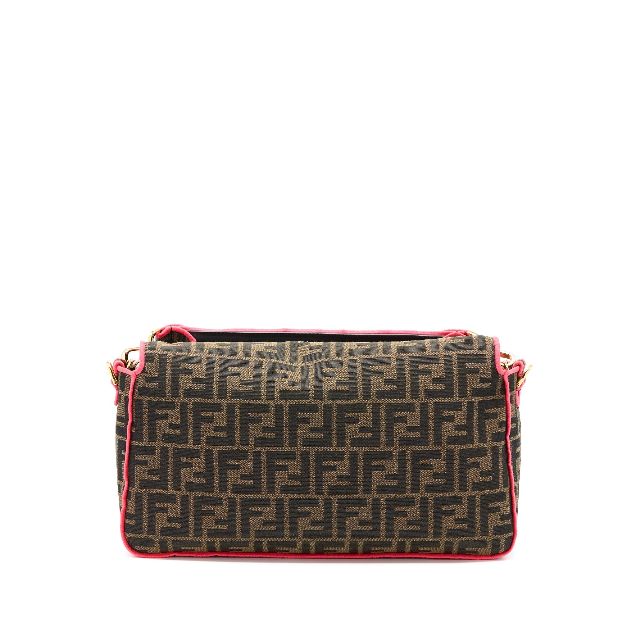 FENDI BUGUETTE SHOULDER BAG FF JACQUARD FABRIC/MULTICOLOUR GHW
