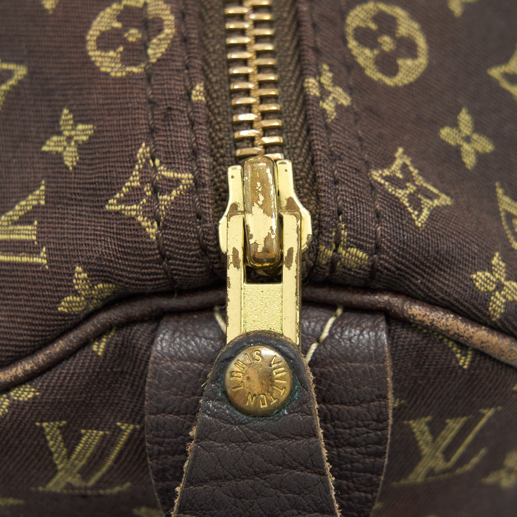LOUIS VUITTON SPEEDY 30 MIN LIN MONOGRAM MINI BROWN GHW