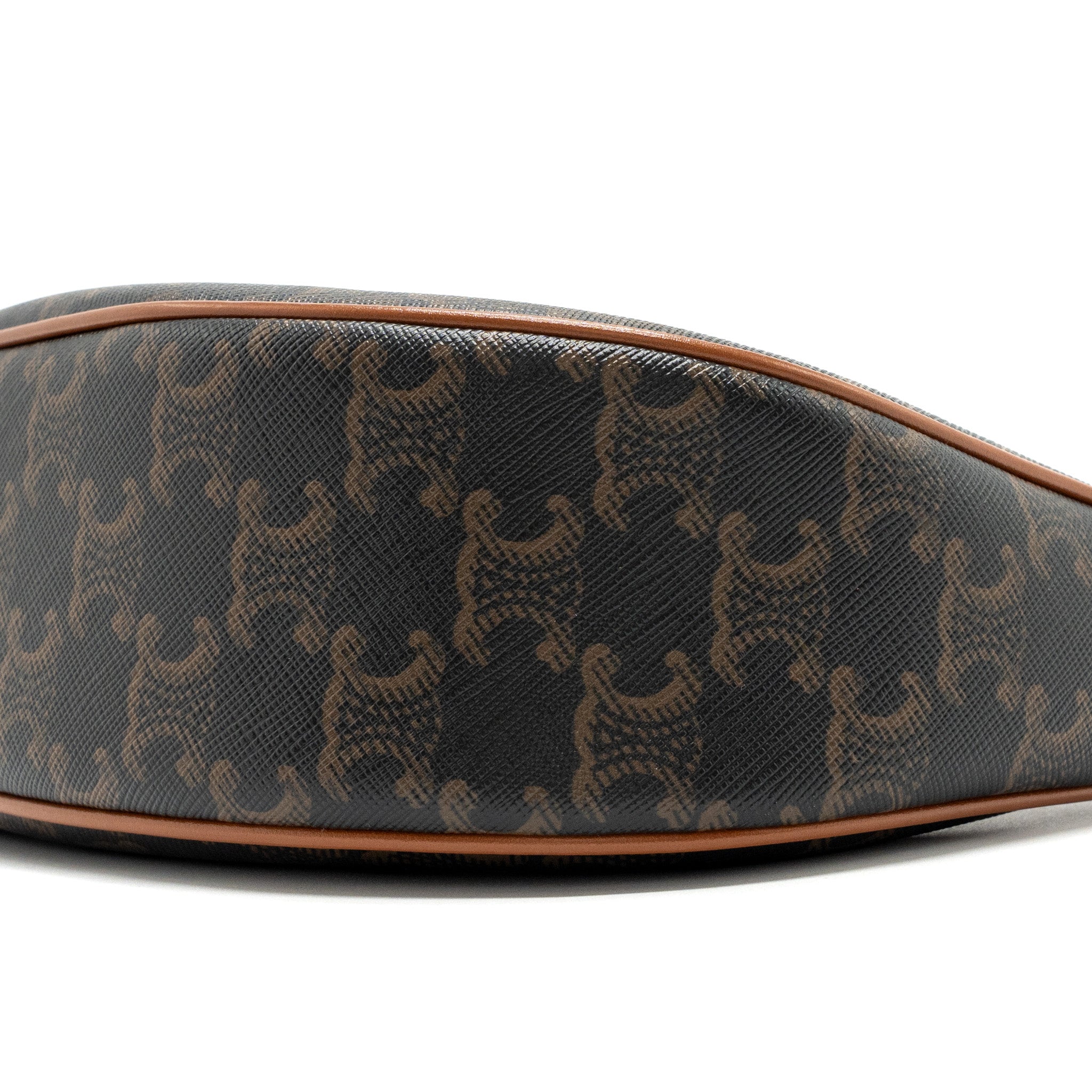CELINE AVA BAG TRIOMPHE CANVAS / CALFSKIN BROWN GHW