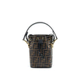 FENDI MON TRESOR MINI BUCKET BAG BROWN