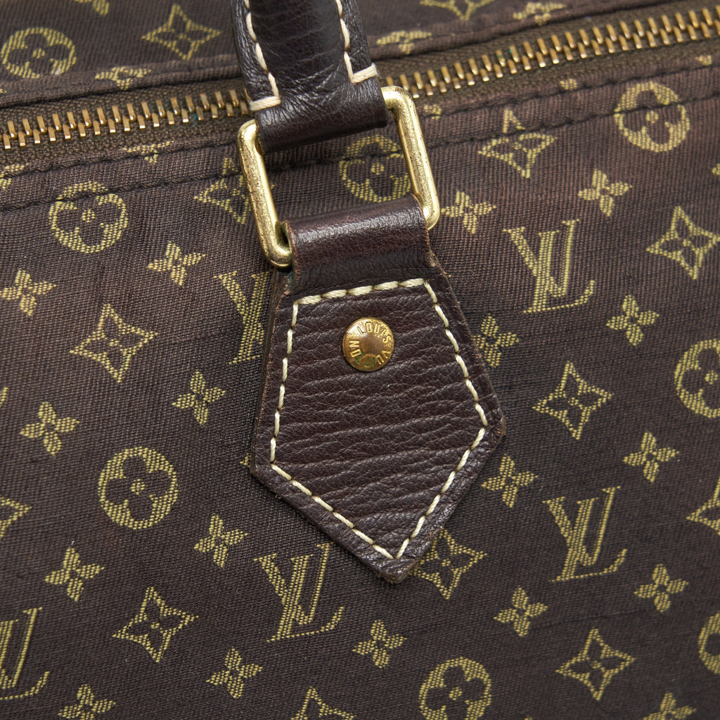 LOUIS VUITTON SPEEDY 30 MIN LIN MONOGRAM MINI BROWN GHW