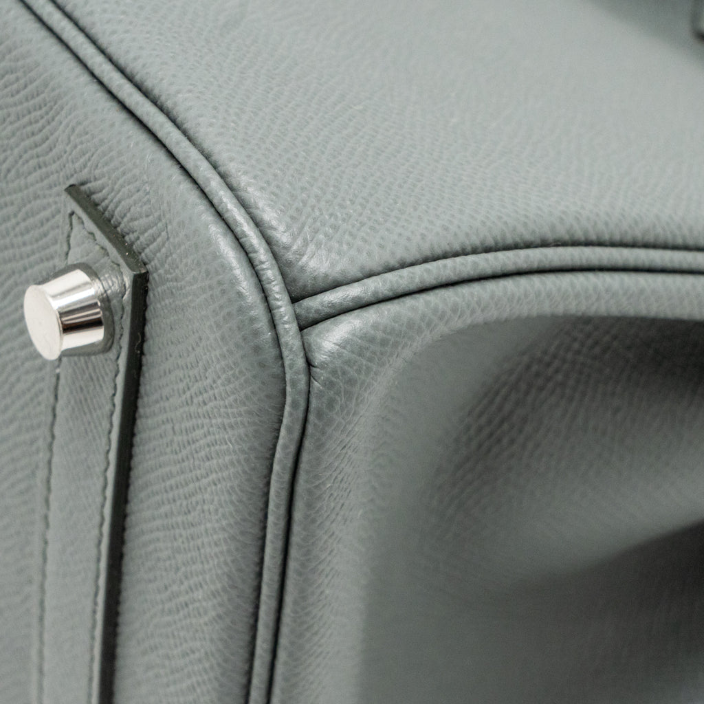 HERMES BIRKIN 30 EPSOM VERT AMANDE SHW