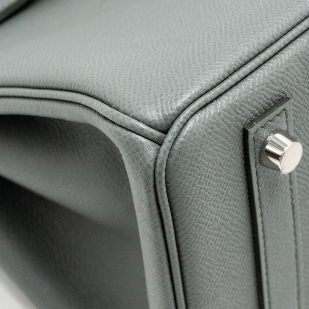 HERMES BIRKIN 30 EPSOM VERT AMANDE SHW