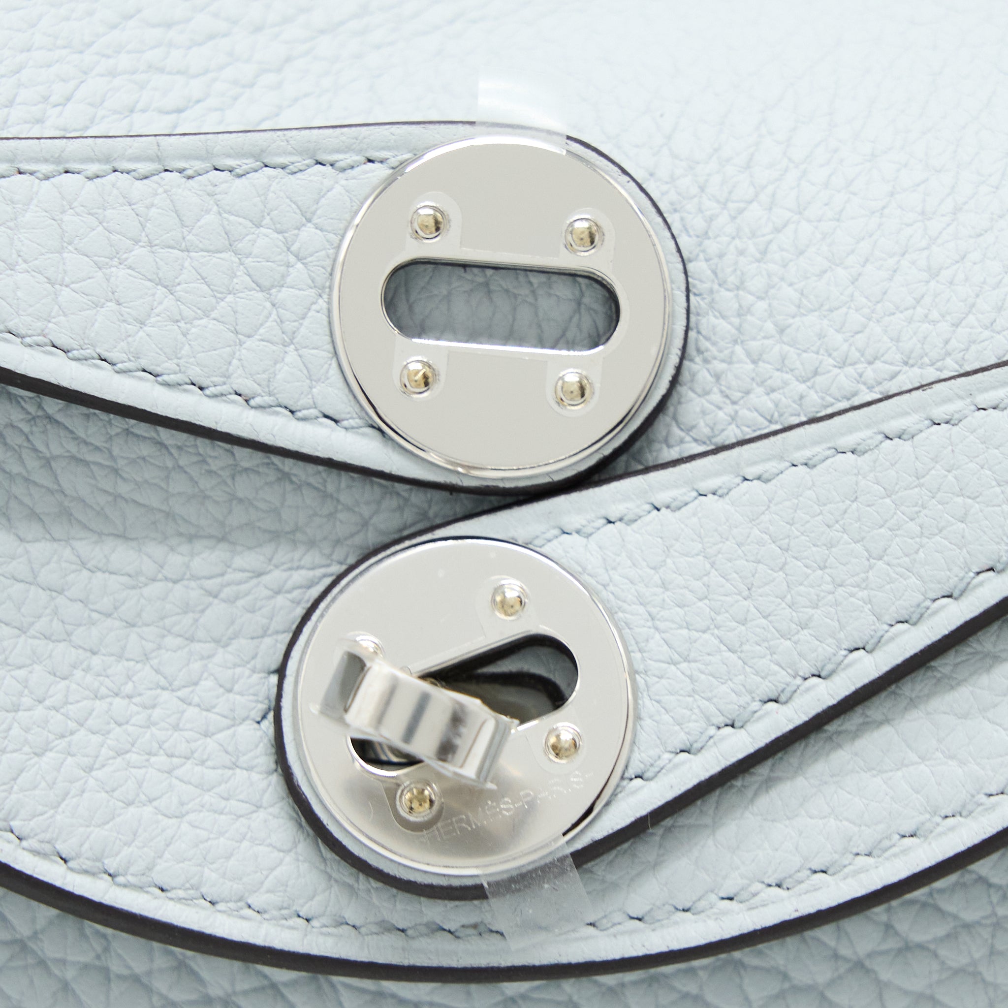 HERMES MINI LINDY CLEMENCE BLUE PALE SHW