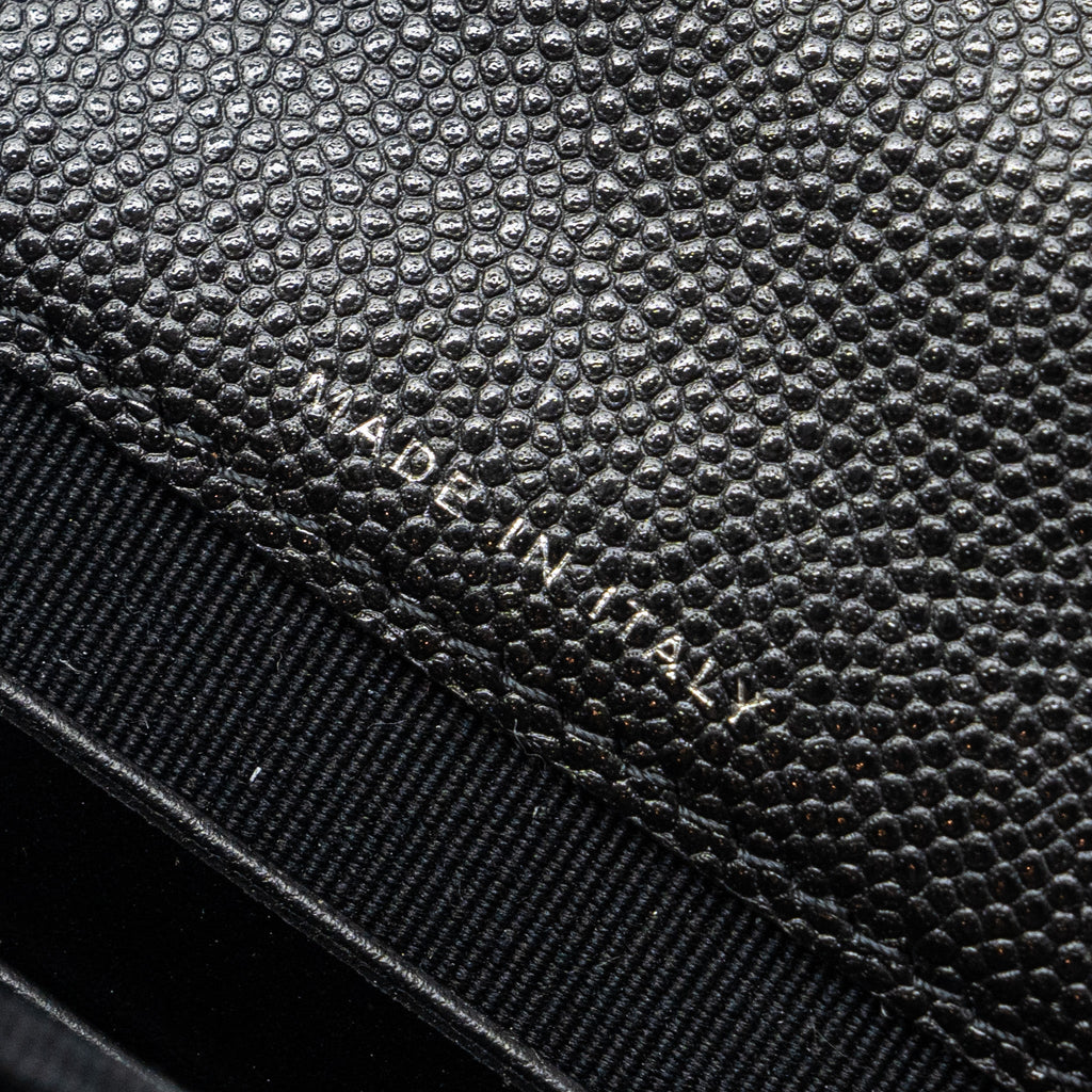 CHANEL 22S COCO LETTERING MINI FLAP BAG WITH ENAMEL TOP HANDLE CAVIAR BLACK SHW