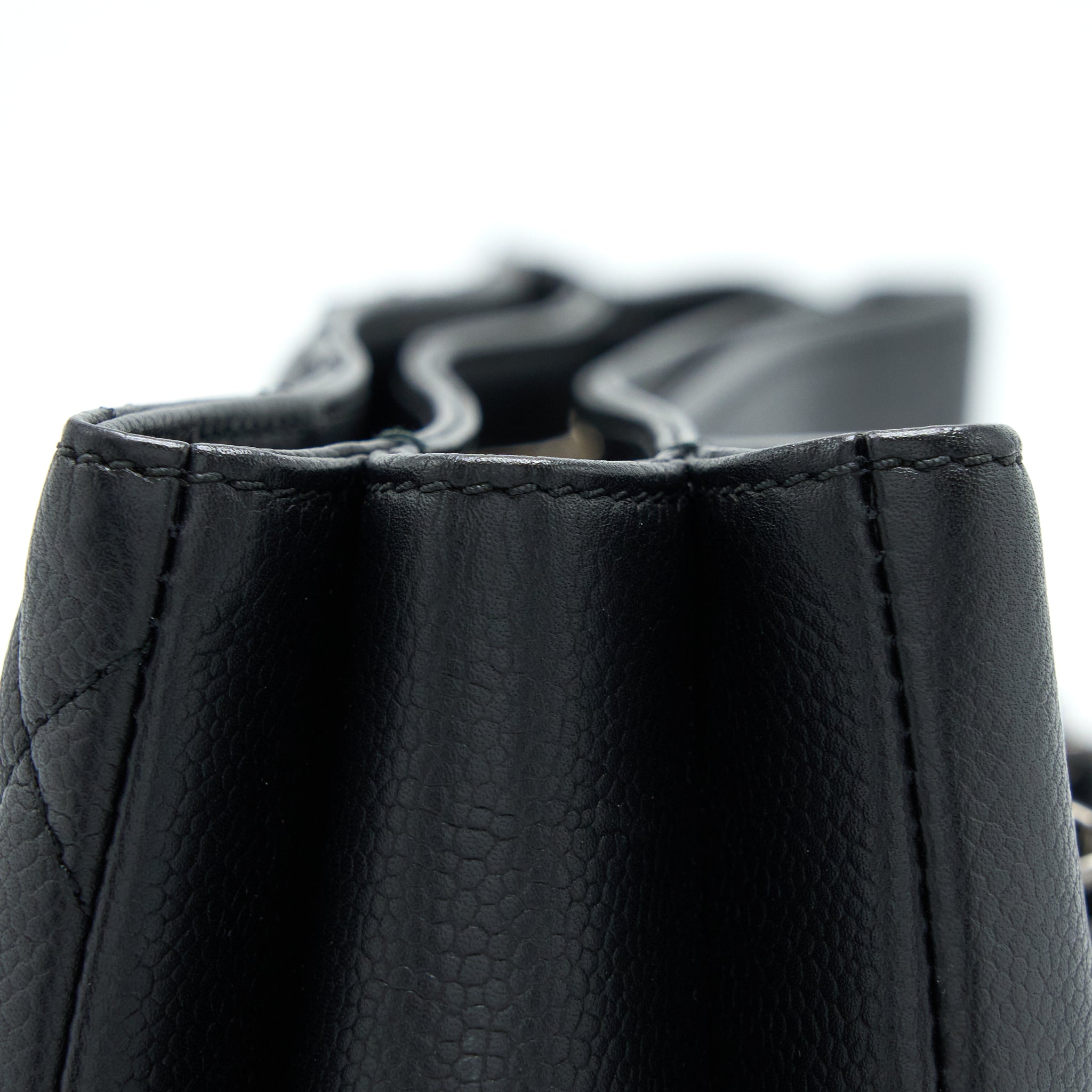 CHANEL URBAN COMPANION TOTE BAG CAVIAR BLACK RUTHENIUM HARDWARE