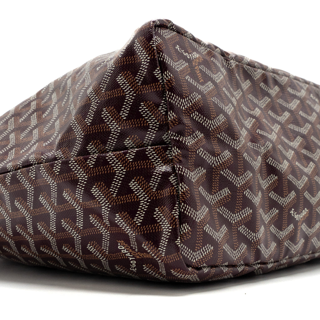GOYARD SAINT LOUIS PM TOTE BAG CANVAS BURGUNDY SHW