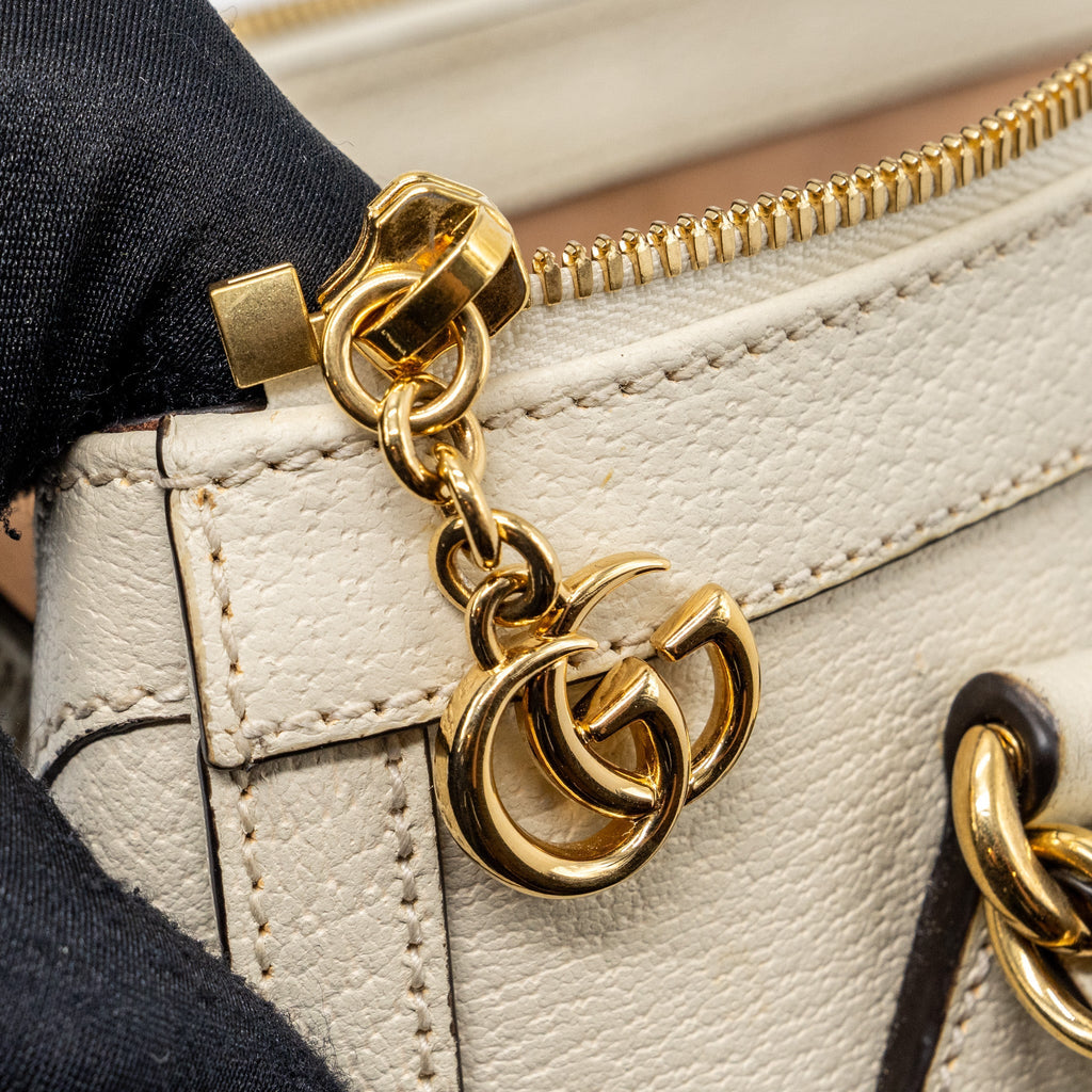 GUCCI OPHIDIA SMALL TOTE BAG CALFSKIN WHITE/ MULTICOLOUR GHW