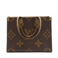 LOUIS VUITTON ON THE GO MM MONOGRAM REVERSE CANVAS GHW
