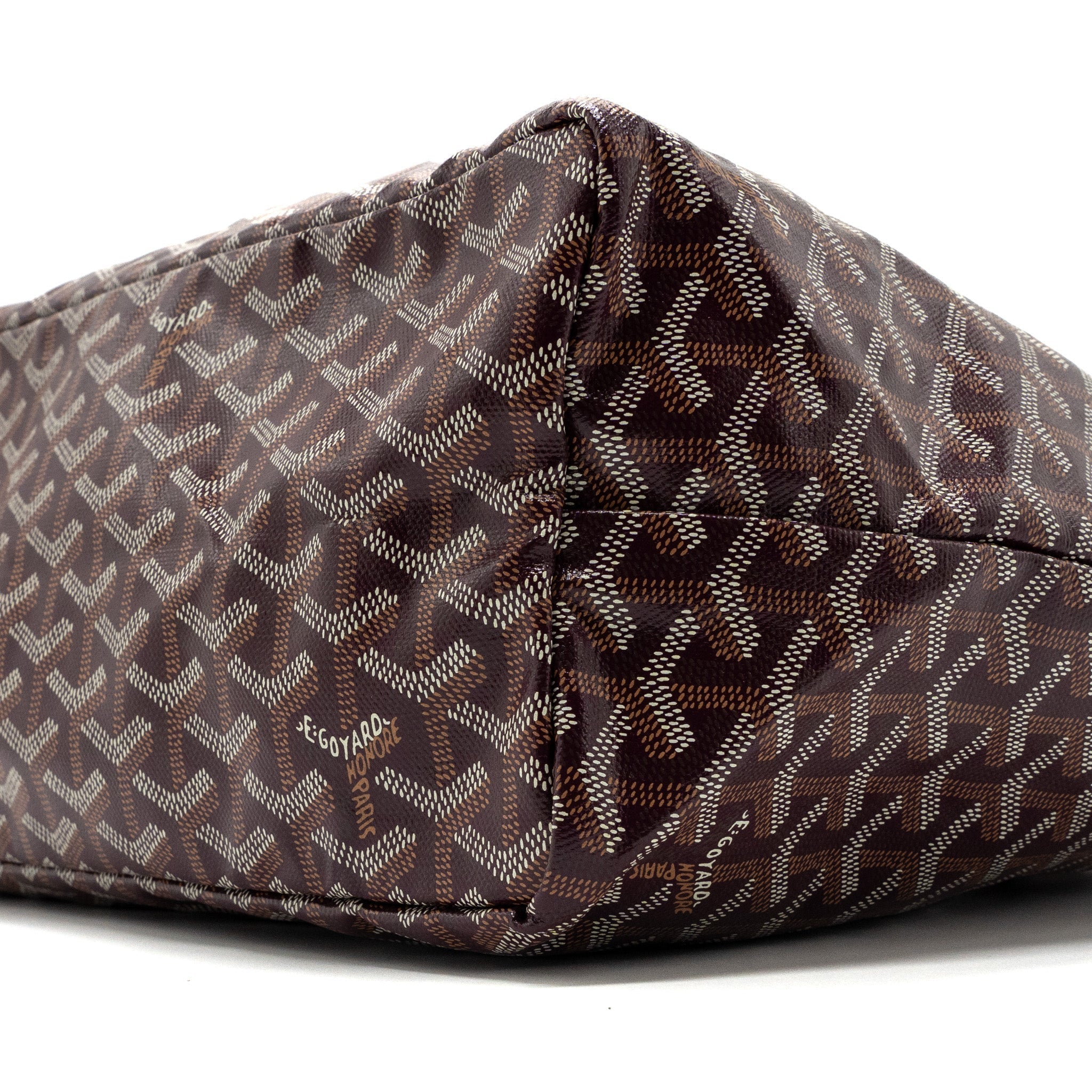 GOYARD SAINT LOUIS PM TOTE BAG CANVAS BURGUNDY SHW