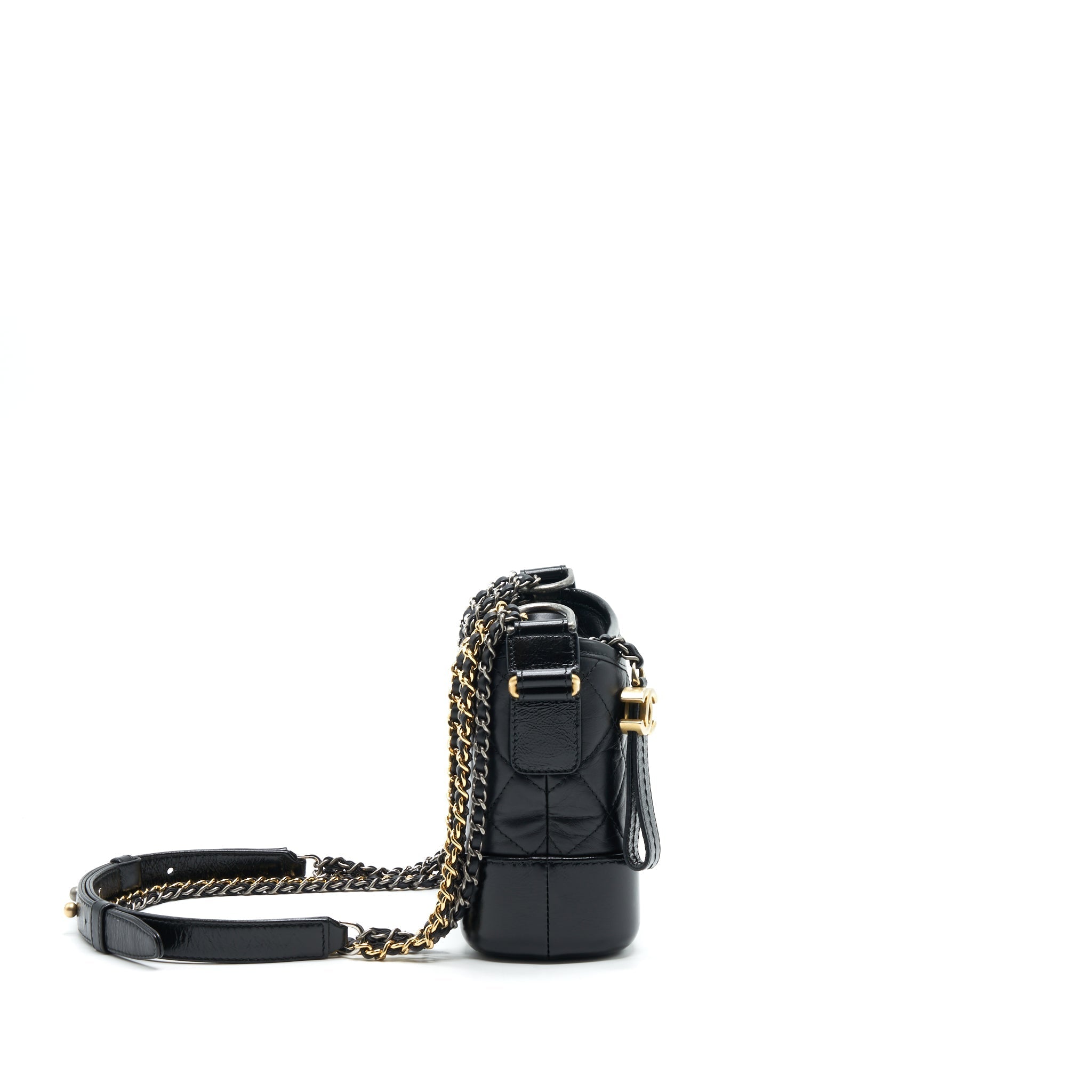CHANEL SMALL GABRIELLE HOBO BAG BLACK