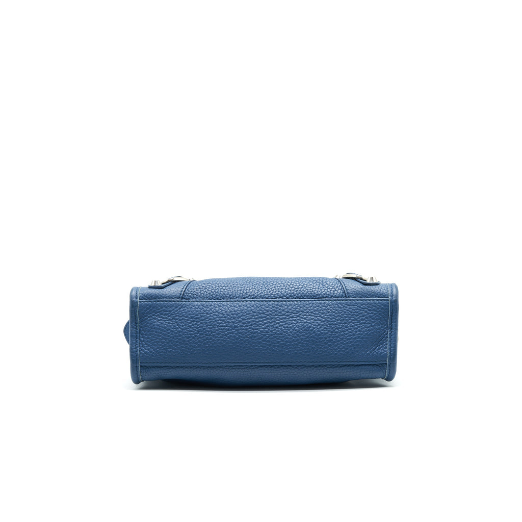 BALENCIAGA MINI CITY BAG BLUE SHW
