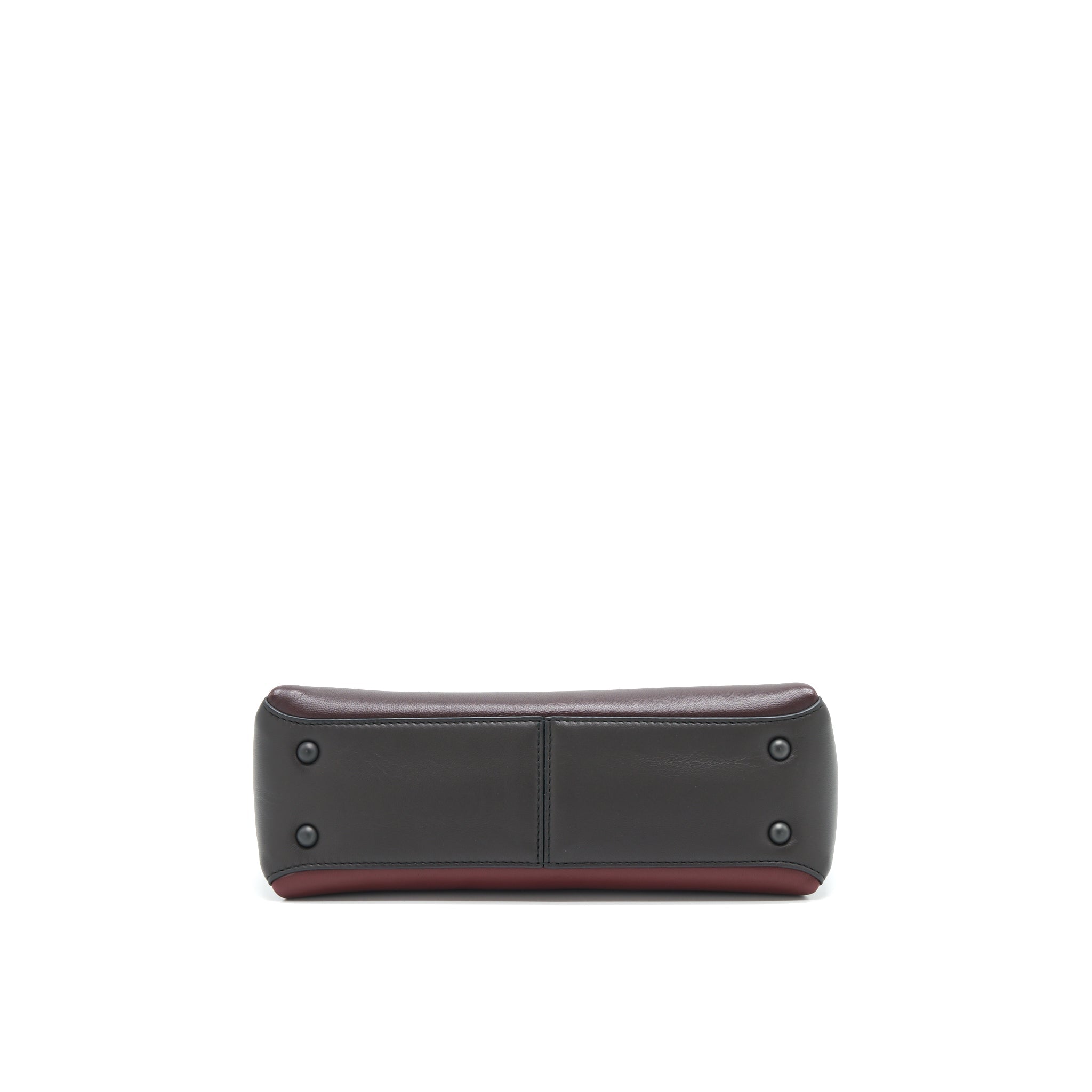 BOTTEGA VENETA PIAZZA TOP HANDLE BAG BURGUNDY