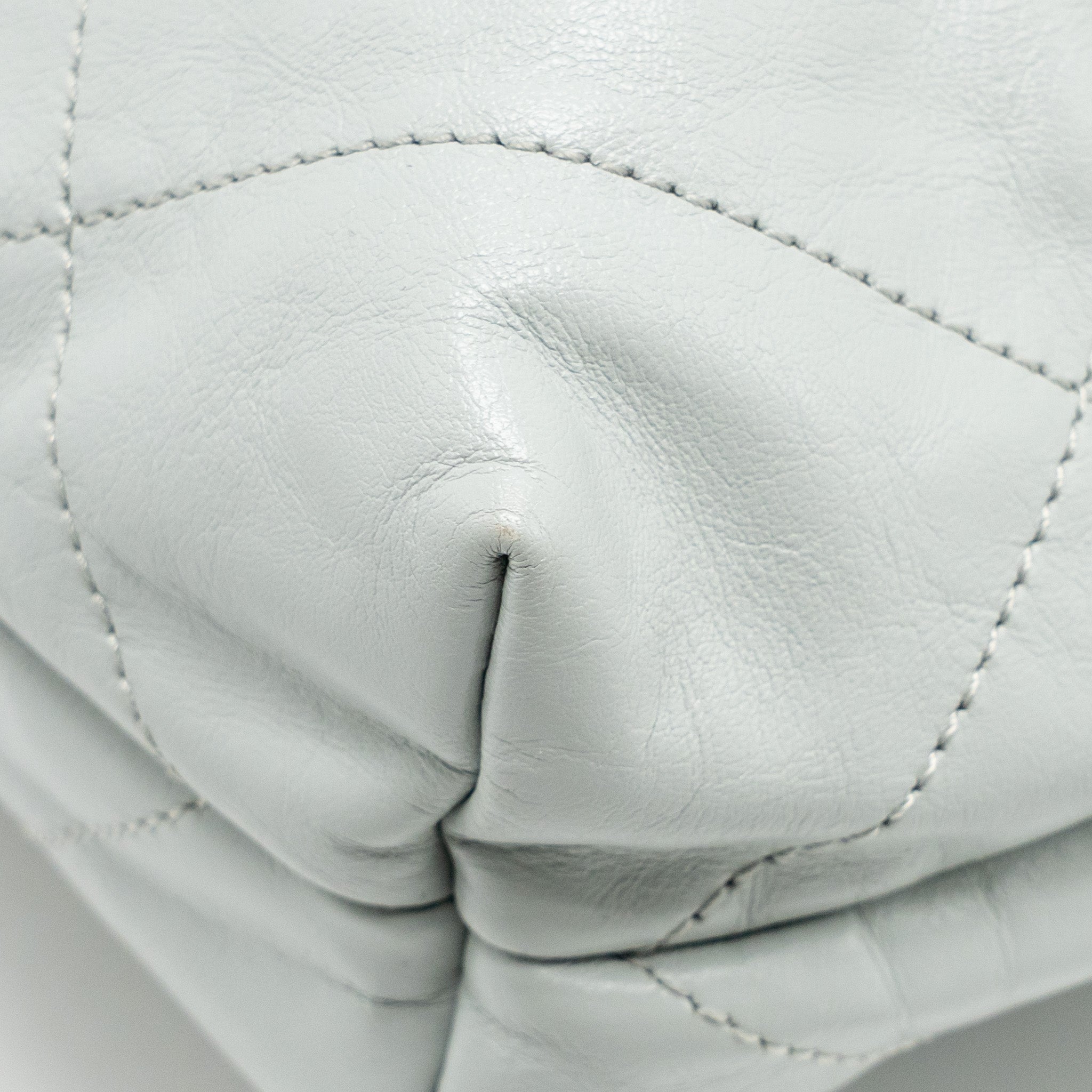 CHANEL SMALL 22 BAG SHINY CALFSKIN LIGHT BLUE GHW (MICROCHIP)
