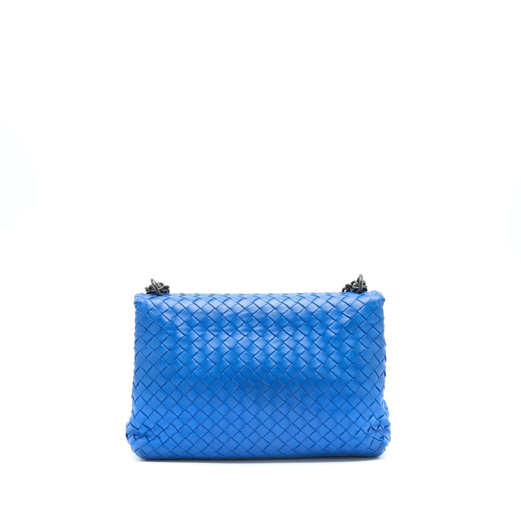 BOTTEGA VENETA OLYMPIA BAG SMALL BLUE