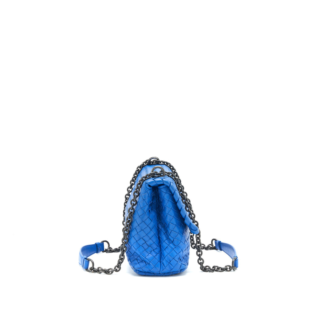 BOTTEGA VENETA OLYMPIA BAG SMALL BLUE