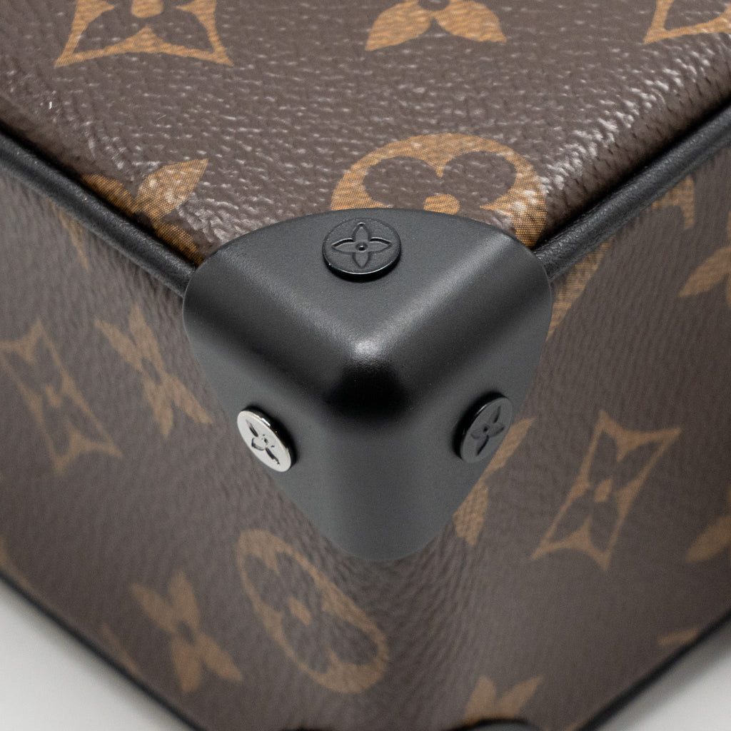 LOUIS VUITTON MINI SOFT TRUNK MONOGRAM CANVAS MARA-BLACK/ORANGE HARDWARE