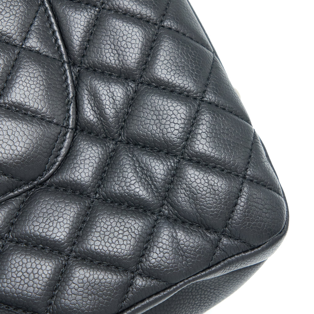 CHANEL URBAN COMPANION TOTE BAG CAVIAR BLACK RUTHENIUM HARDWARE