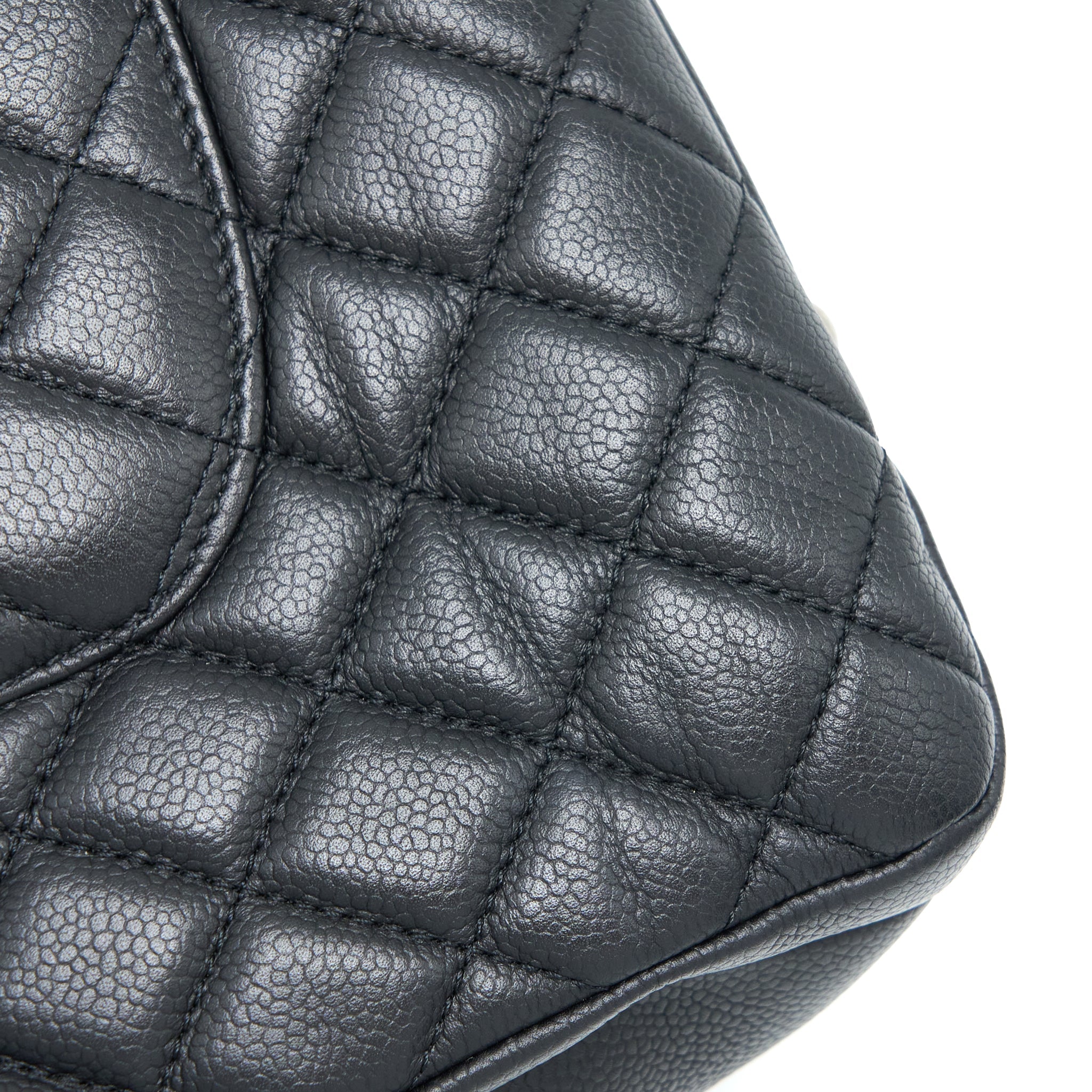 CHANEL URBAN COMPANION TOTE BAG CAVIAR BLACK RUTHENIUM HARDWARE