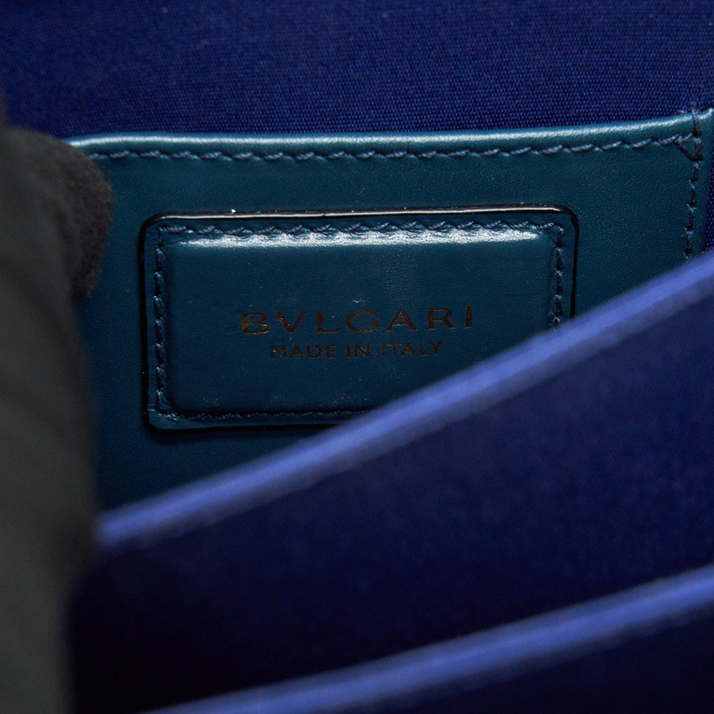 BVLGARI SERPENTI FOREVER TOP HANDLE BAG DARK GREEN