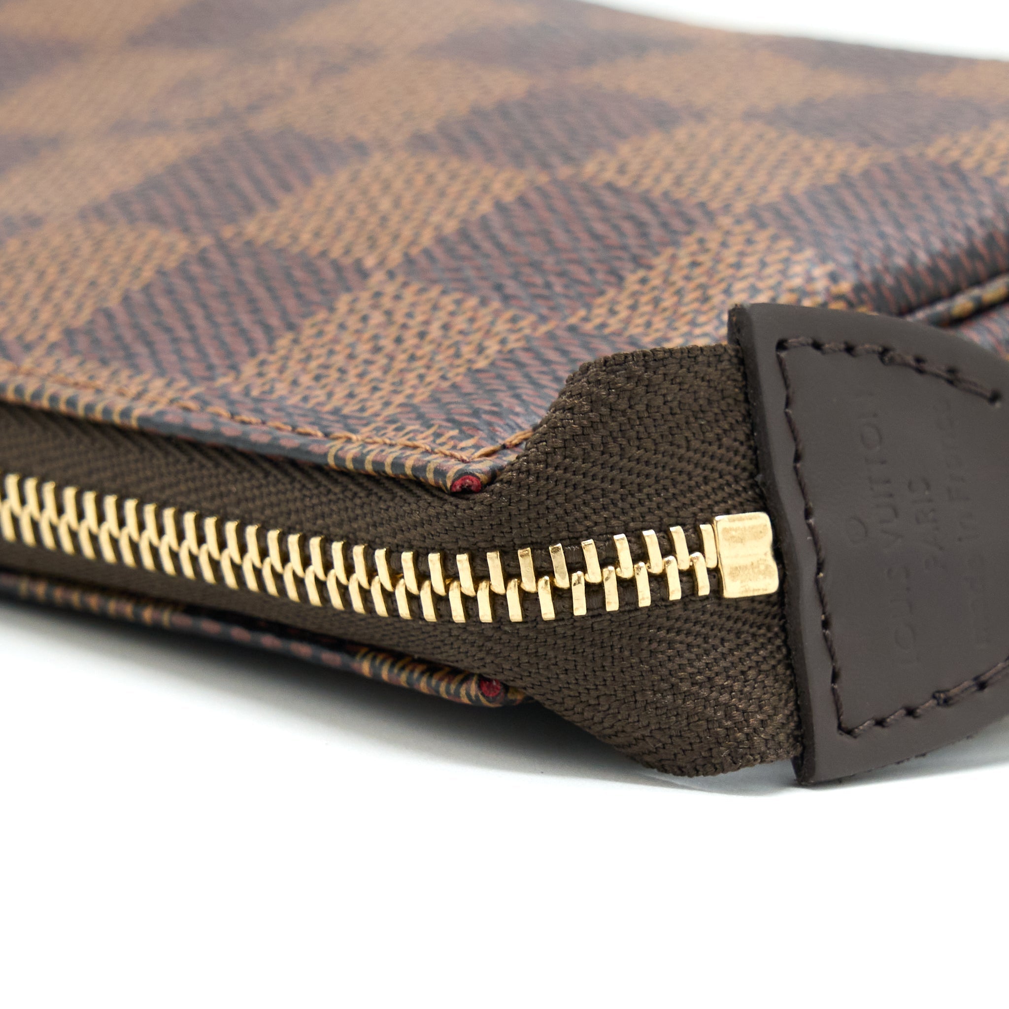 LOUIS VUITTON MINI POCHETTE ACCESSORIES DAMIER EBENE GHW