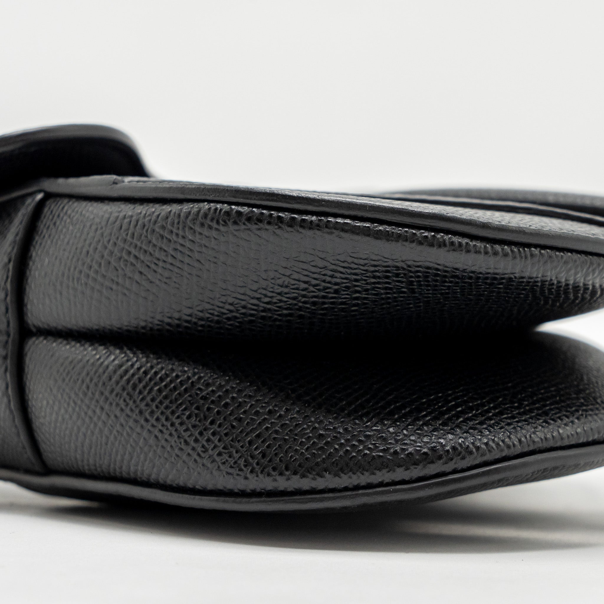 DIOR MINI SADDLE BAG CALFSKIN BLACK GHW