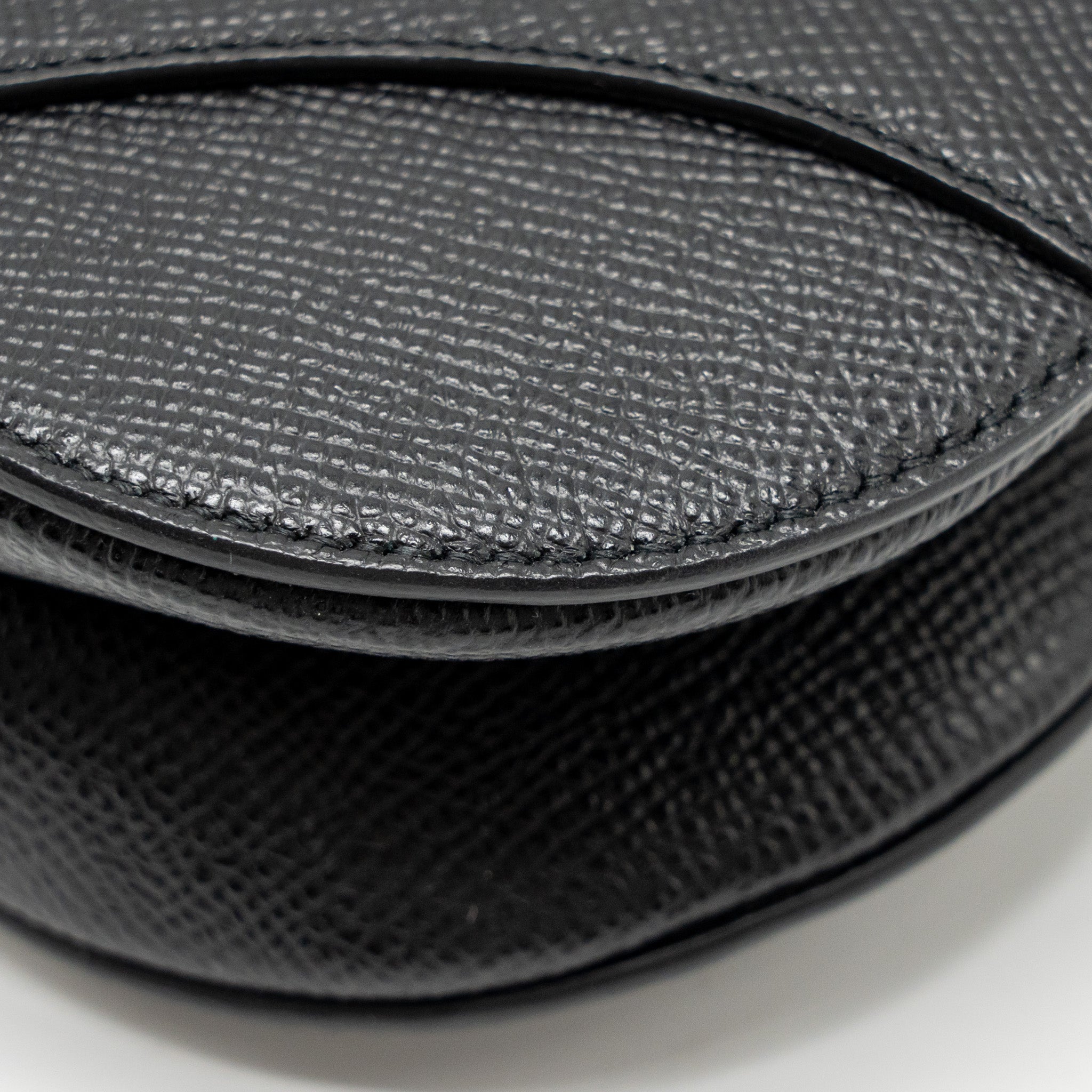 DIOR MINI SADDLE BAG CALFSKIN BLACK GHW