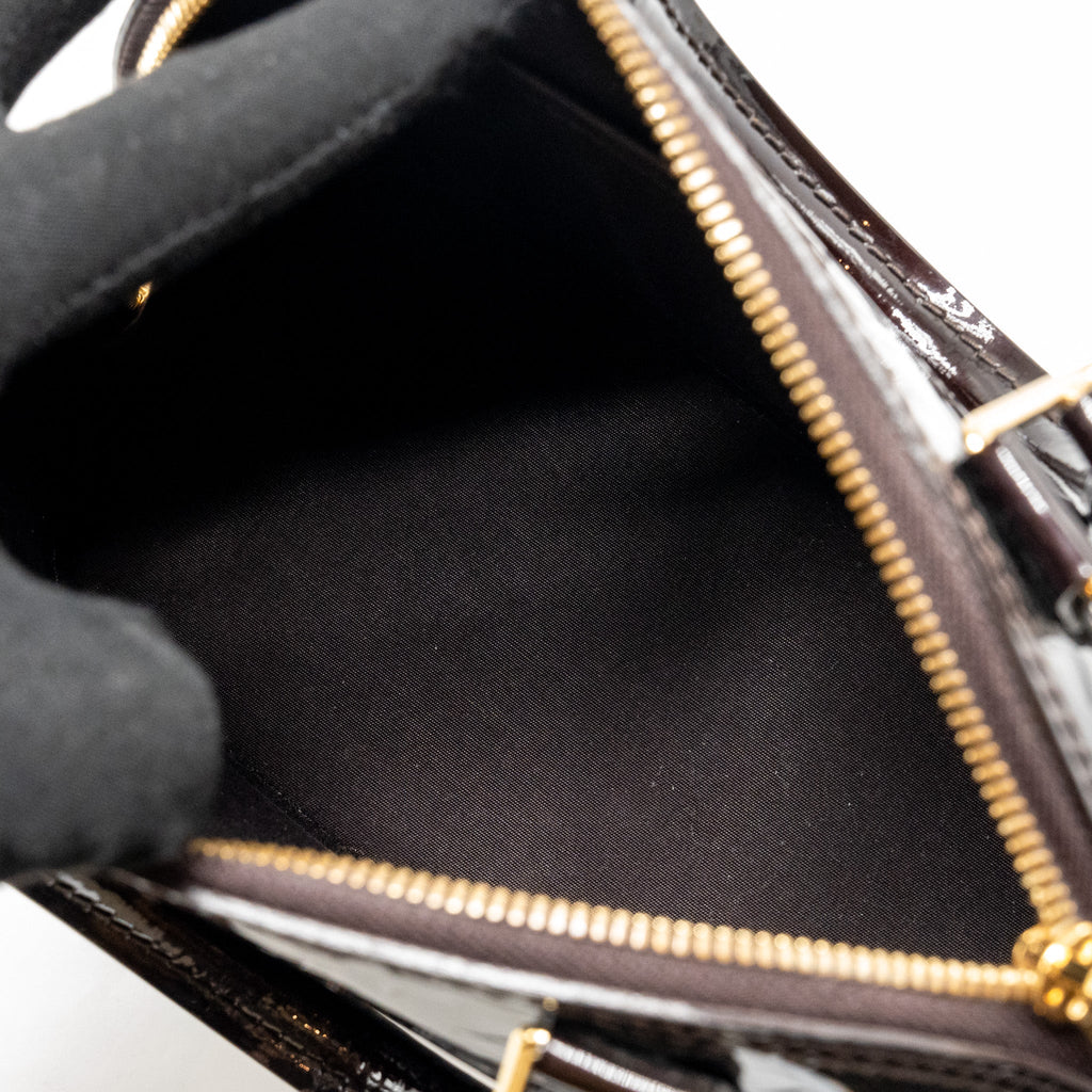 LOUIS VUITTON ALMA BB MONOGRAM PATENT LEATHER AMATANTE GHW